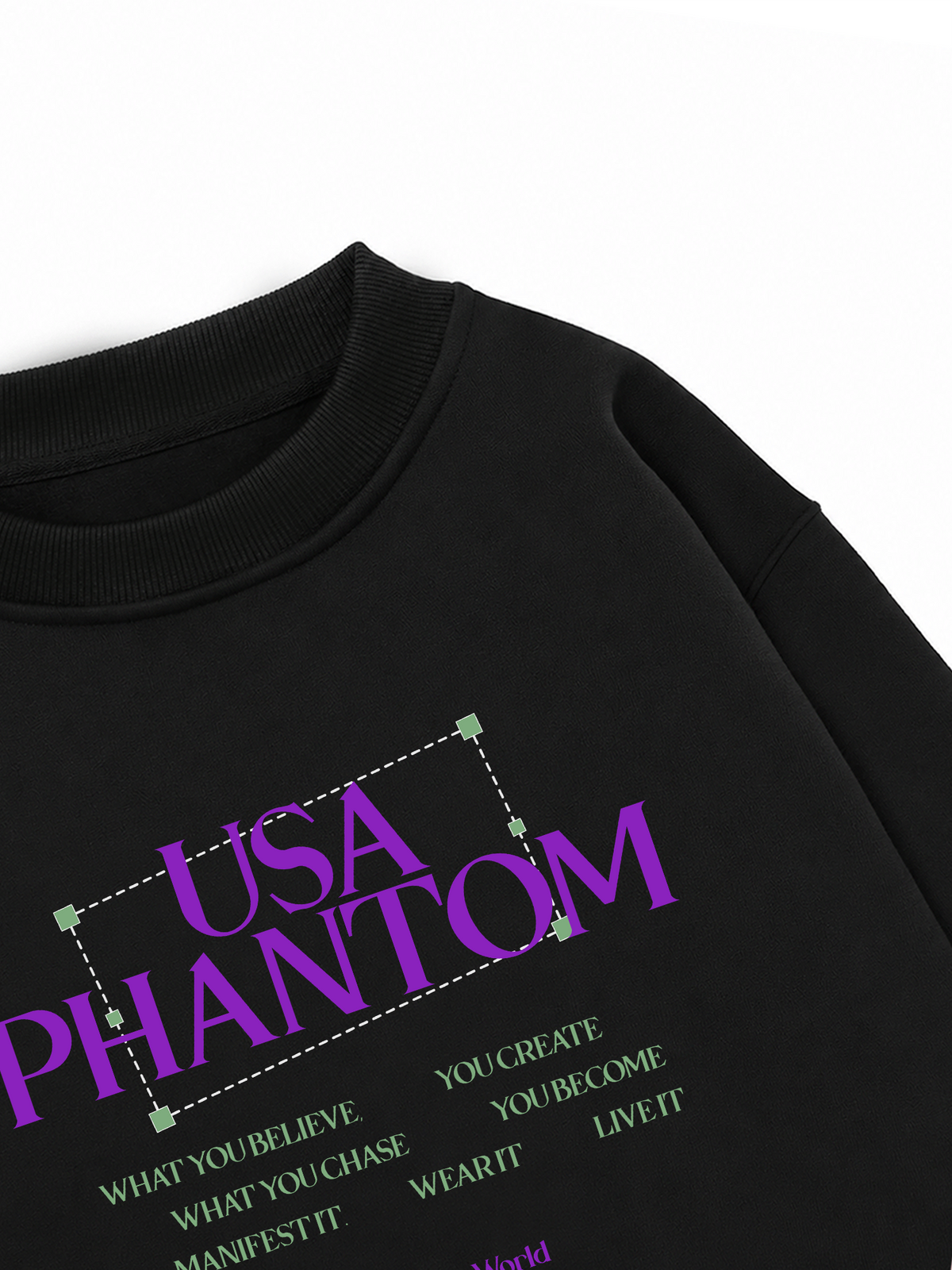 Áo Sweater Nỉ Hai Da USA Phantom Chase