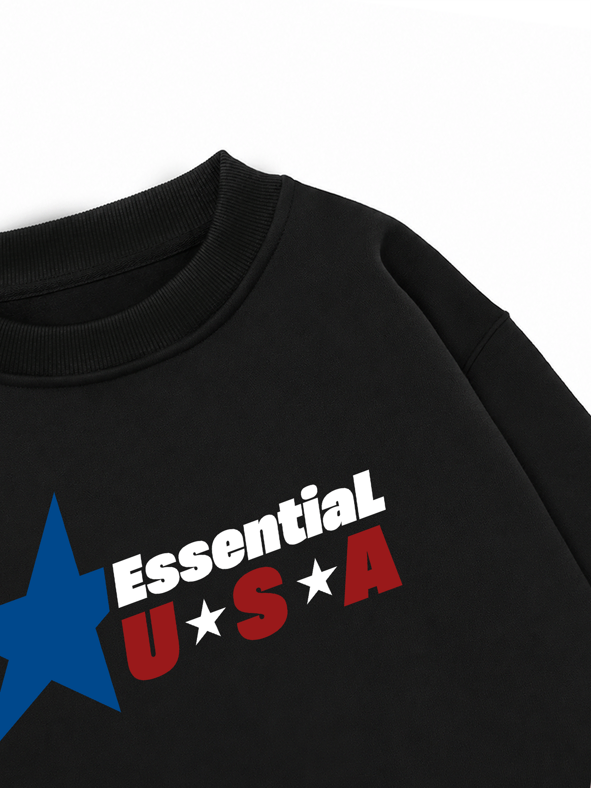 Áo Sweater Nỉ Hai Da USA Essential Prime