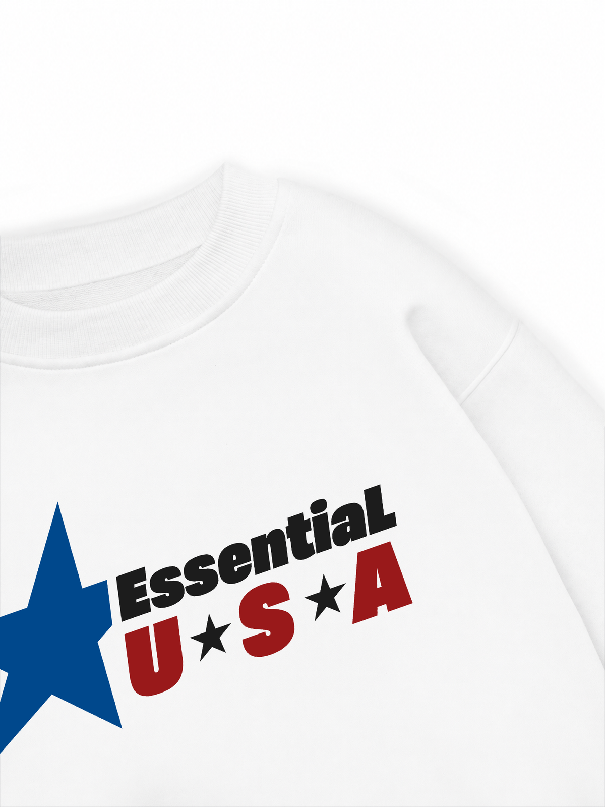 Áo Sweater Nỉ Hai Da USA Essential Prime