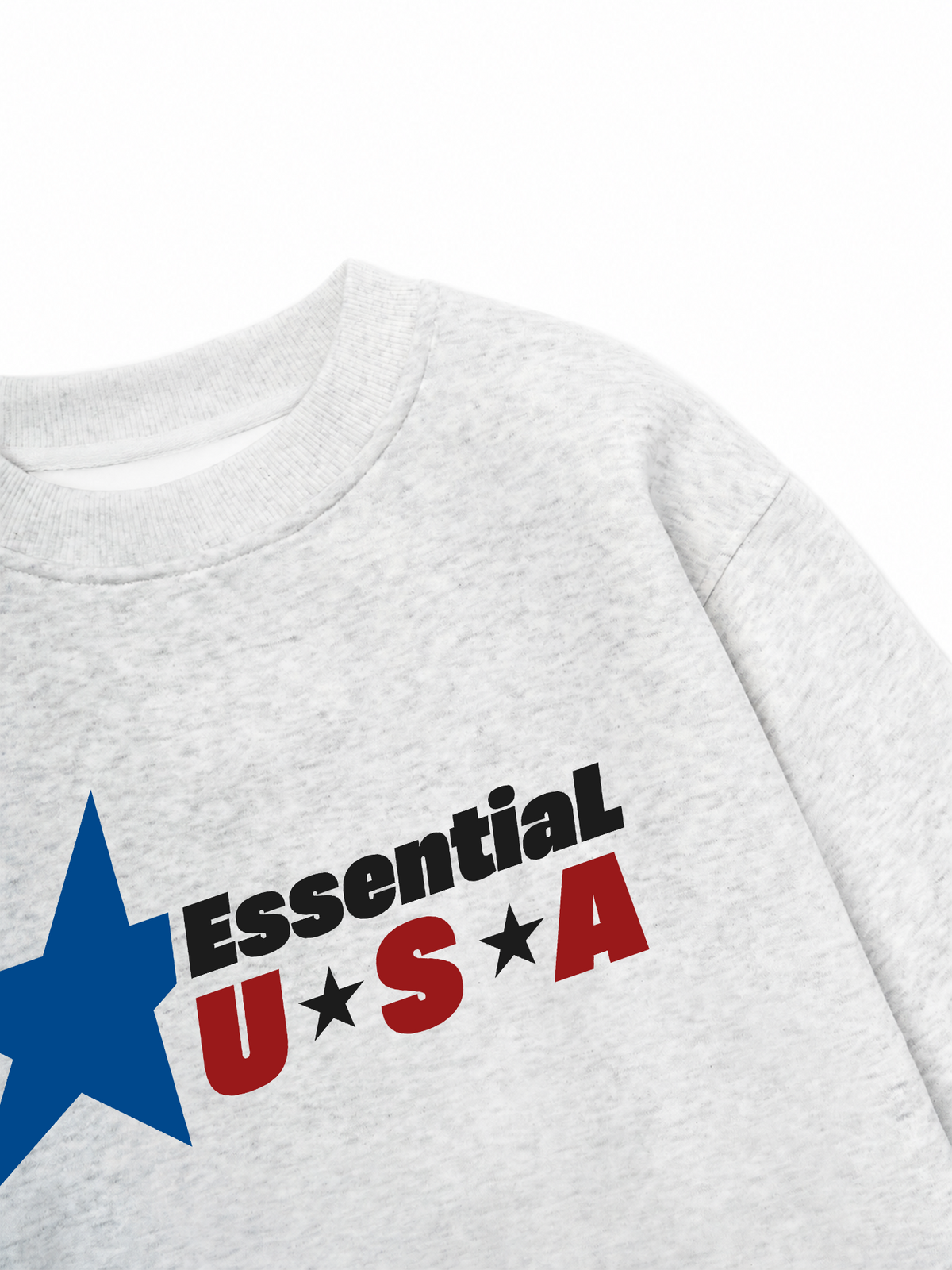 Áo Sweater Nỉ Hai Da USA Essential Prime