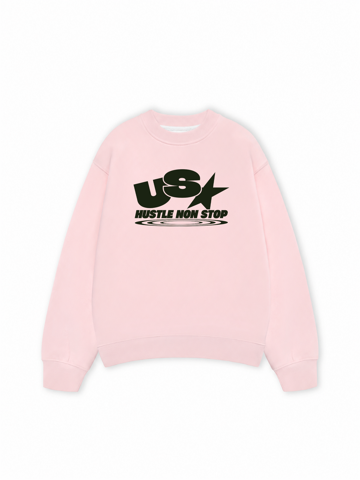 Áo Sweater Nỉ Hai Da USA Hustle Non Stop