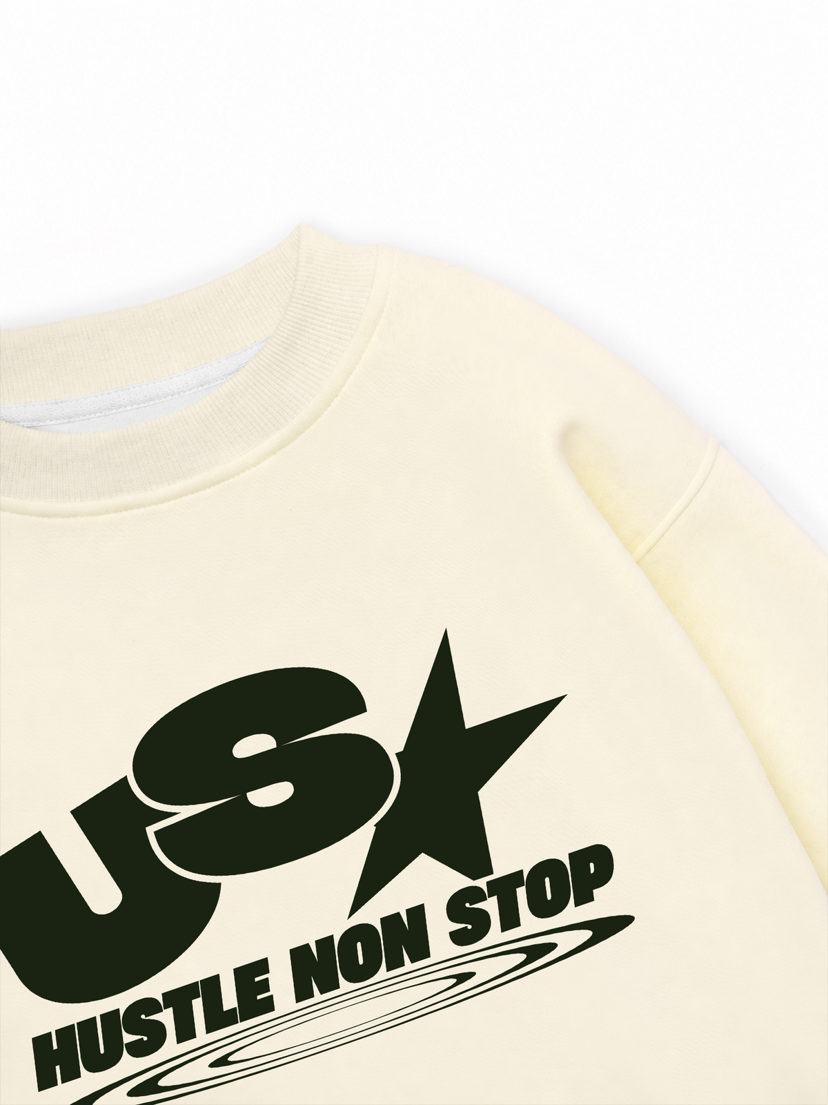 Áo Sweater Nỉ Hai Da USA Hustle Non Stop