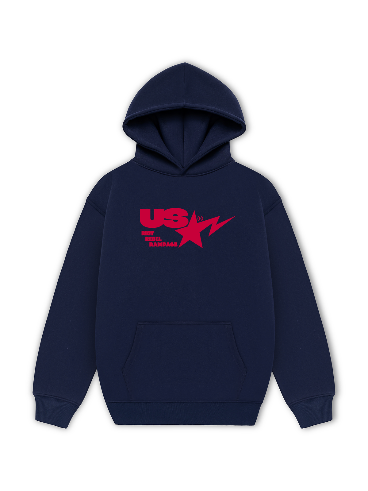 Áo Hoodie Nỉ Hai Da USA Riot Rebel Rampage