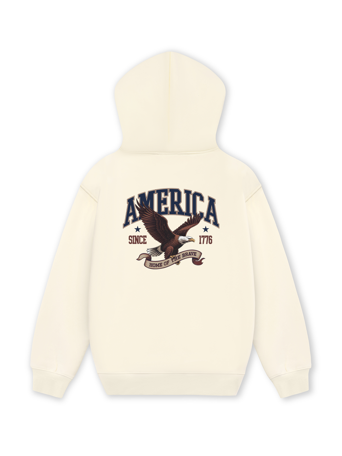 Áo Hoodie Nỉ Hai Da USA Home Of The Brave