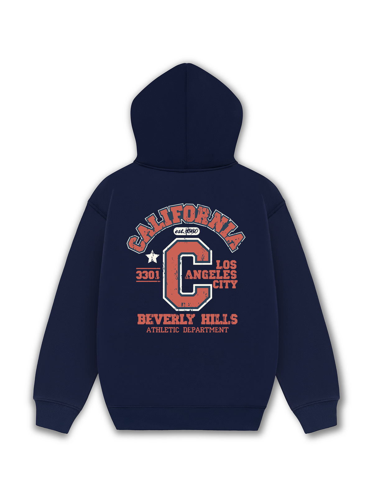 Áo Hoodie Nỉ Hai Da City Beverly Hills Cali
