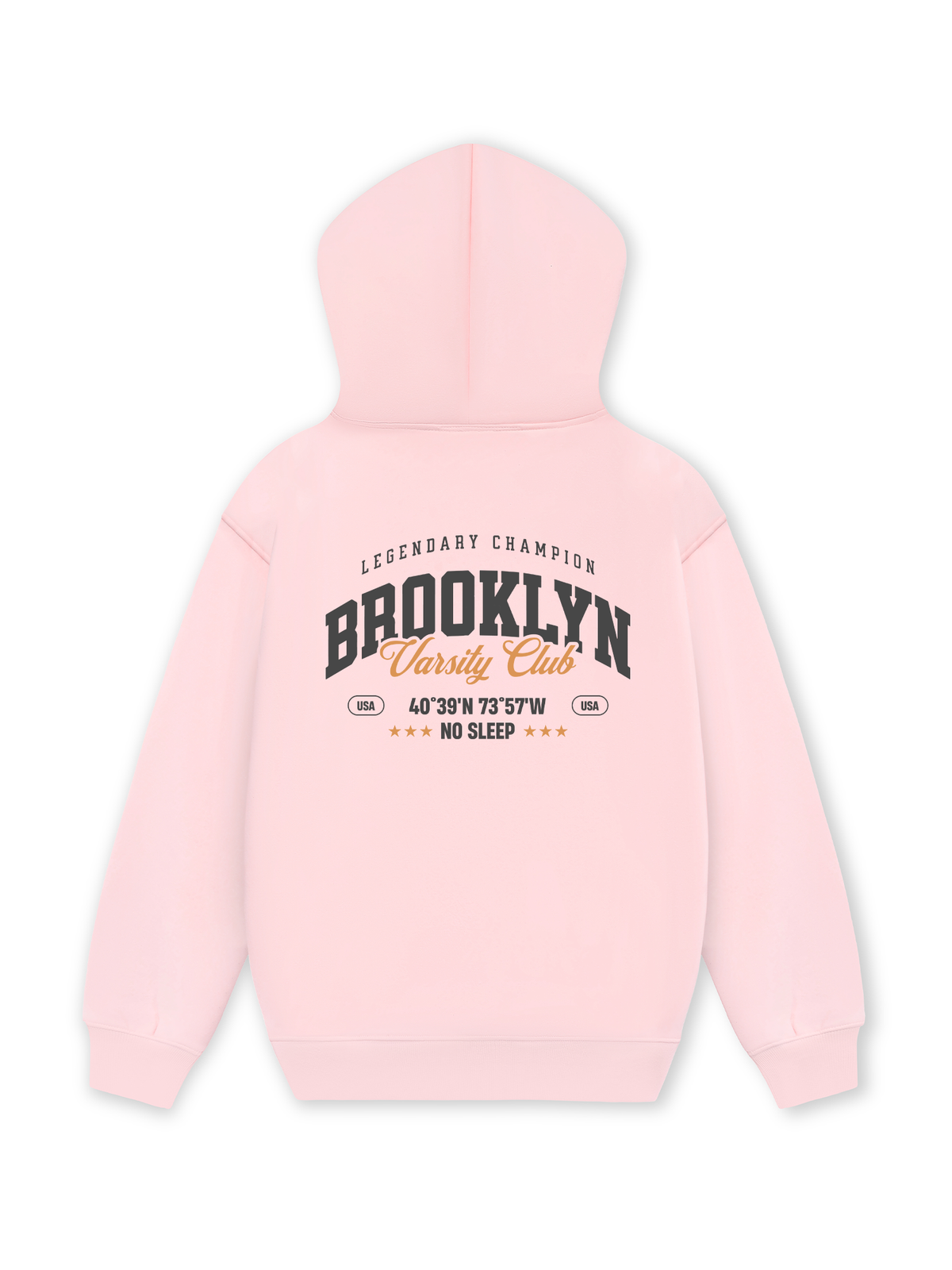 Áo Hoodie Nỉ Hai Da City Brooklyn Varsity Club