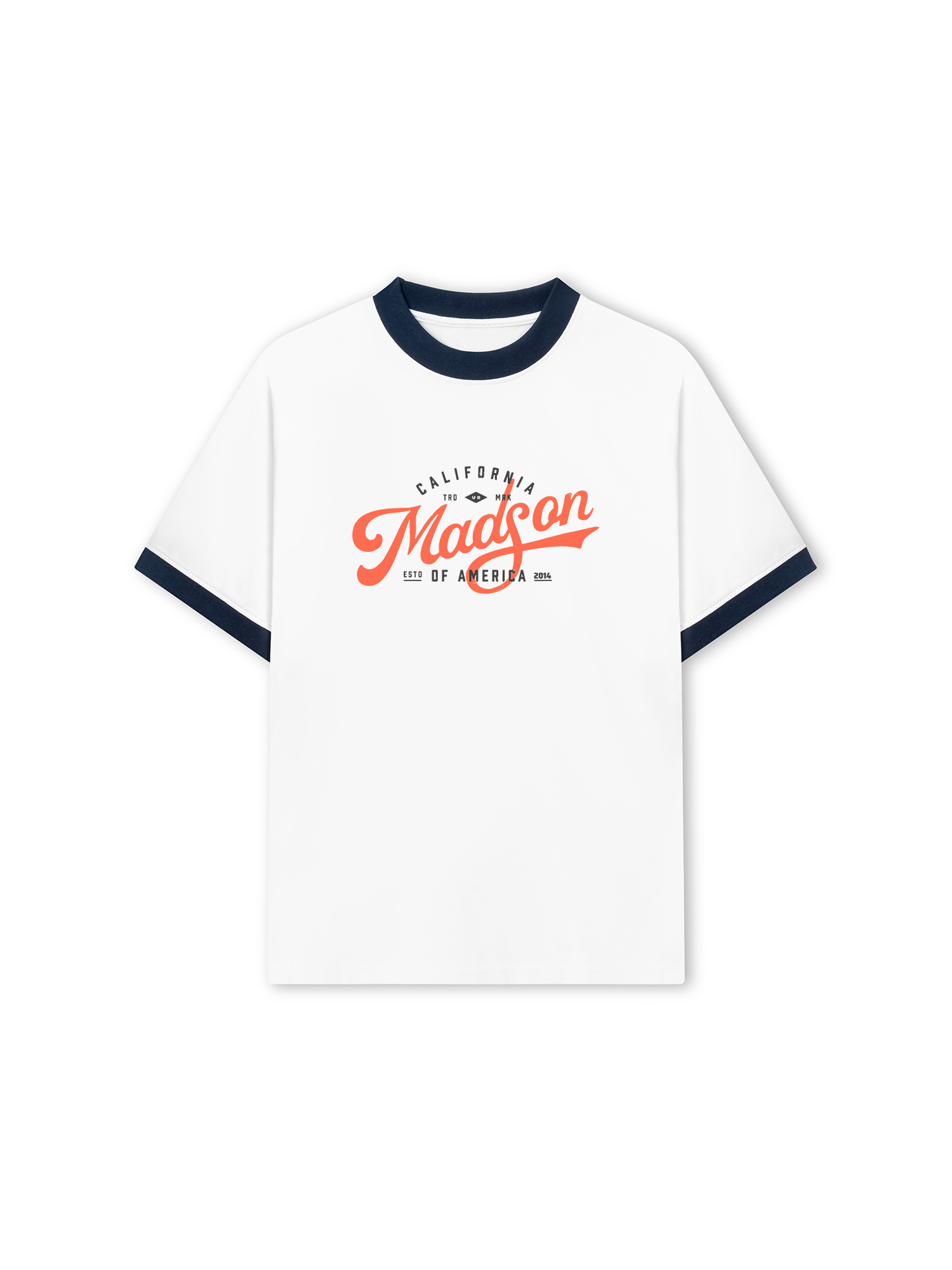 Áo Thun Ringer Relaxed Fit City Madson California