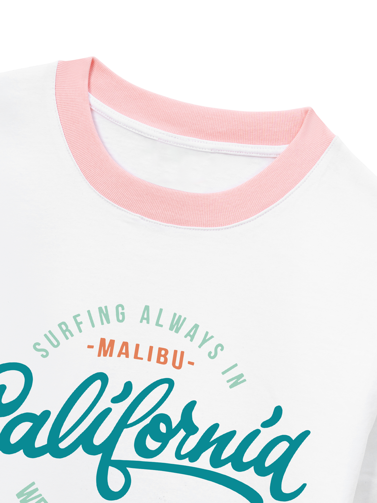Áo Thun Ringer Relaxed Fit Malibu West Coast