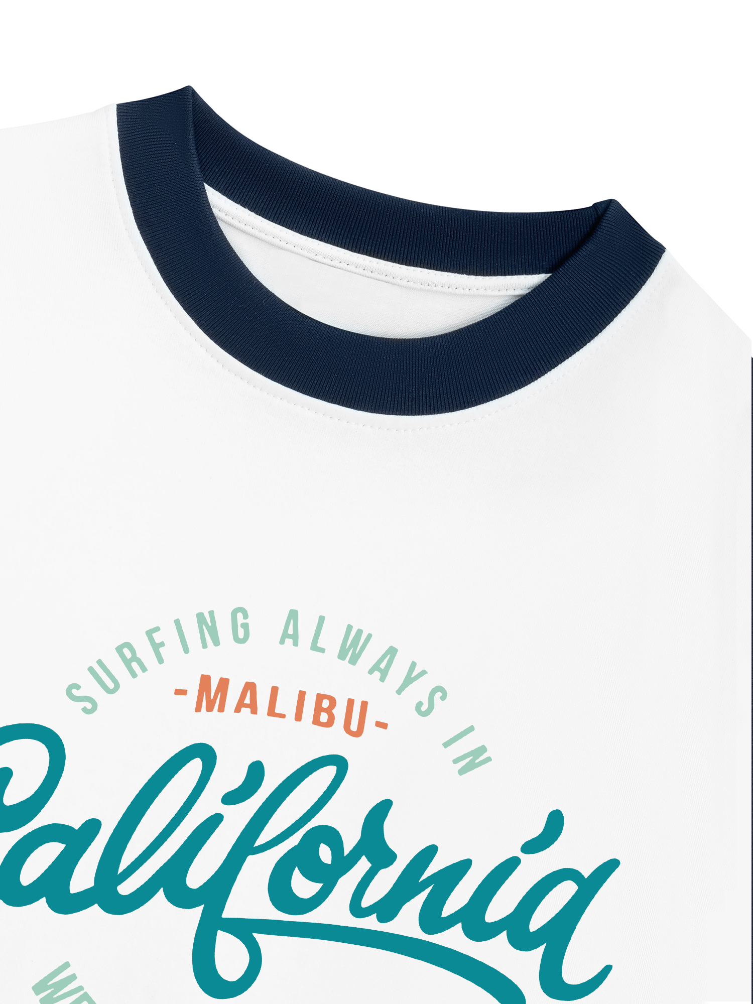 Áo Thun Ringer Relaxed Fit Malibu West Coast