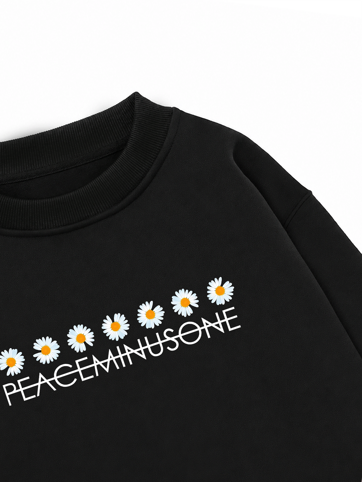 Áo Sweater Nỉ Hai Da Floral Daisy Line