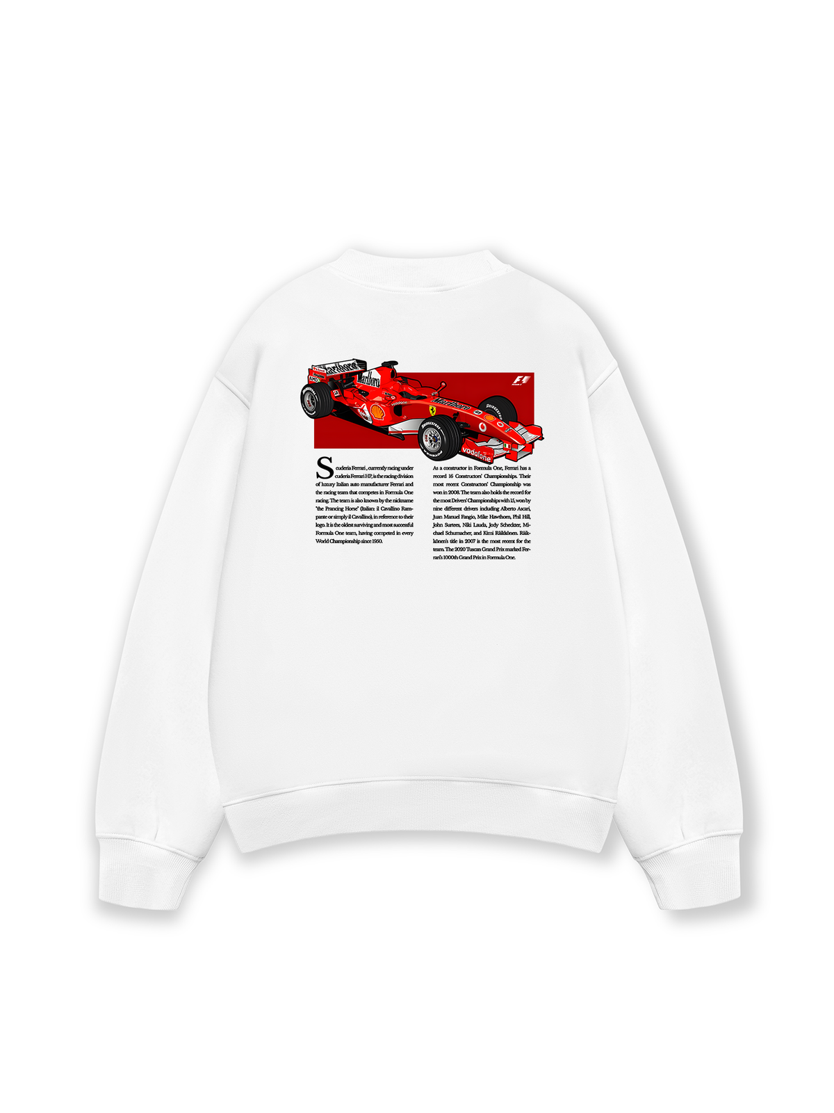 Áo Sweater Nỉ Hai Da Ferrari Scuderia Race