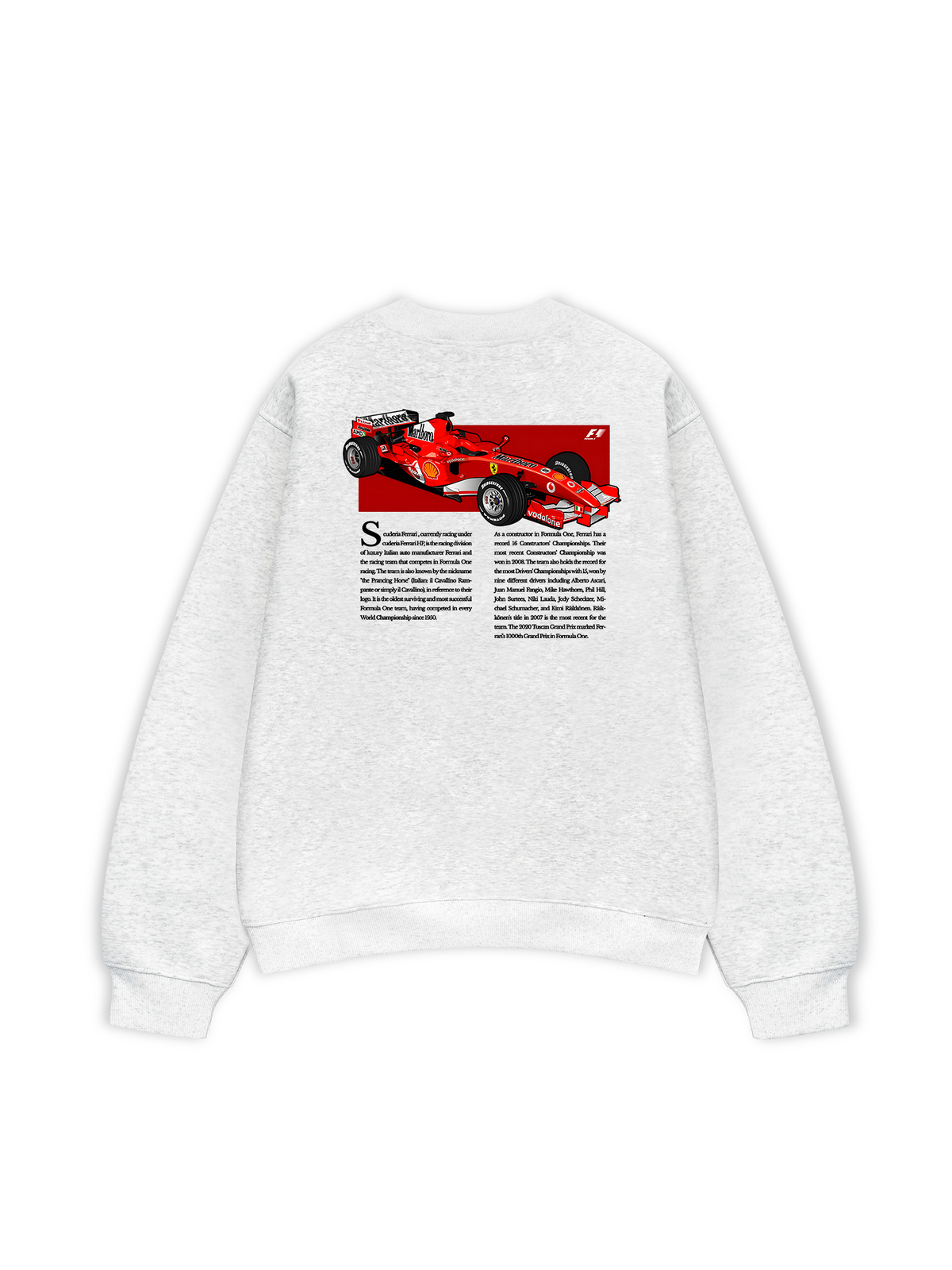 Áo Sweater Nỉ Hai Da Ferrari Scuderia Race