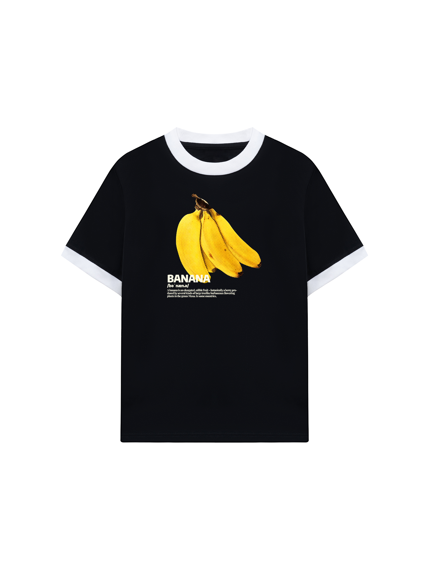 Áo Thun Ringer Relaxed Fit Tropical Banana Retro