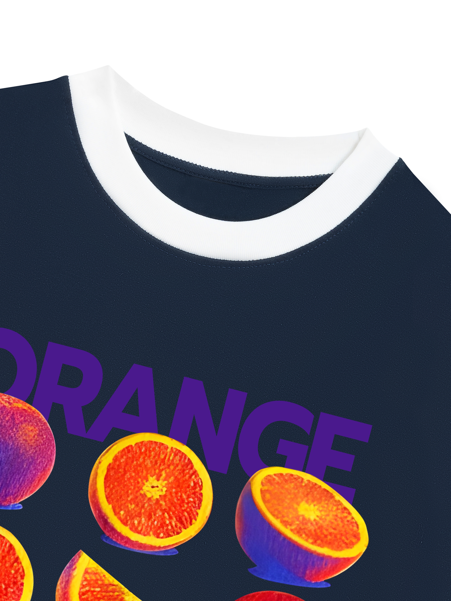 Áo Thun Ringer Relaxed Fit Tropical Orange Vitamin