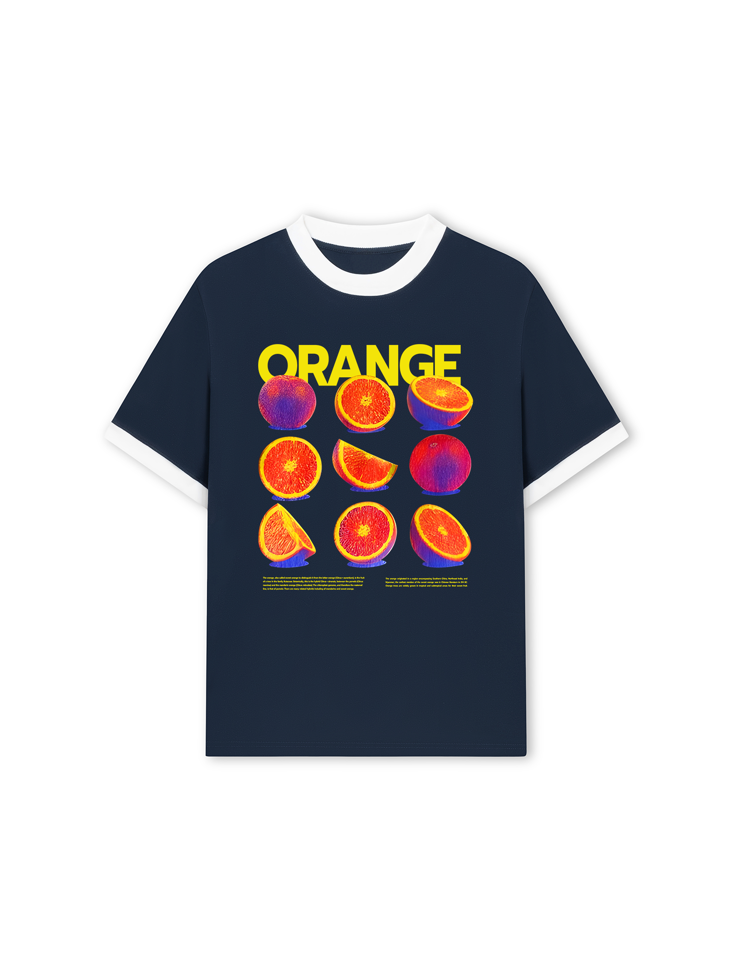 Áo Thun Ringer Relaxed Fit Tropical Orange Vitamin
