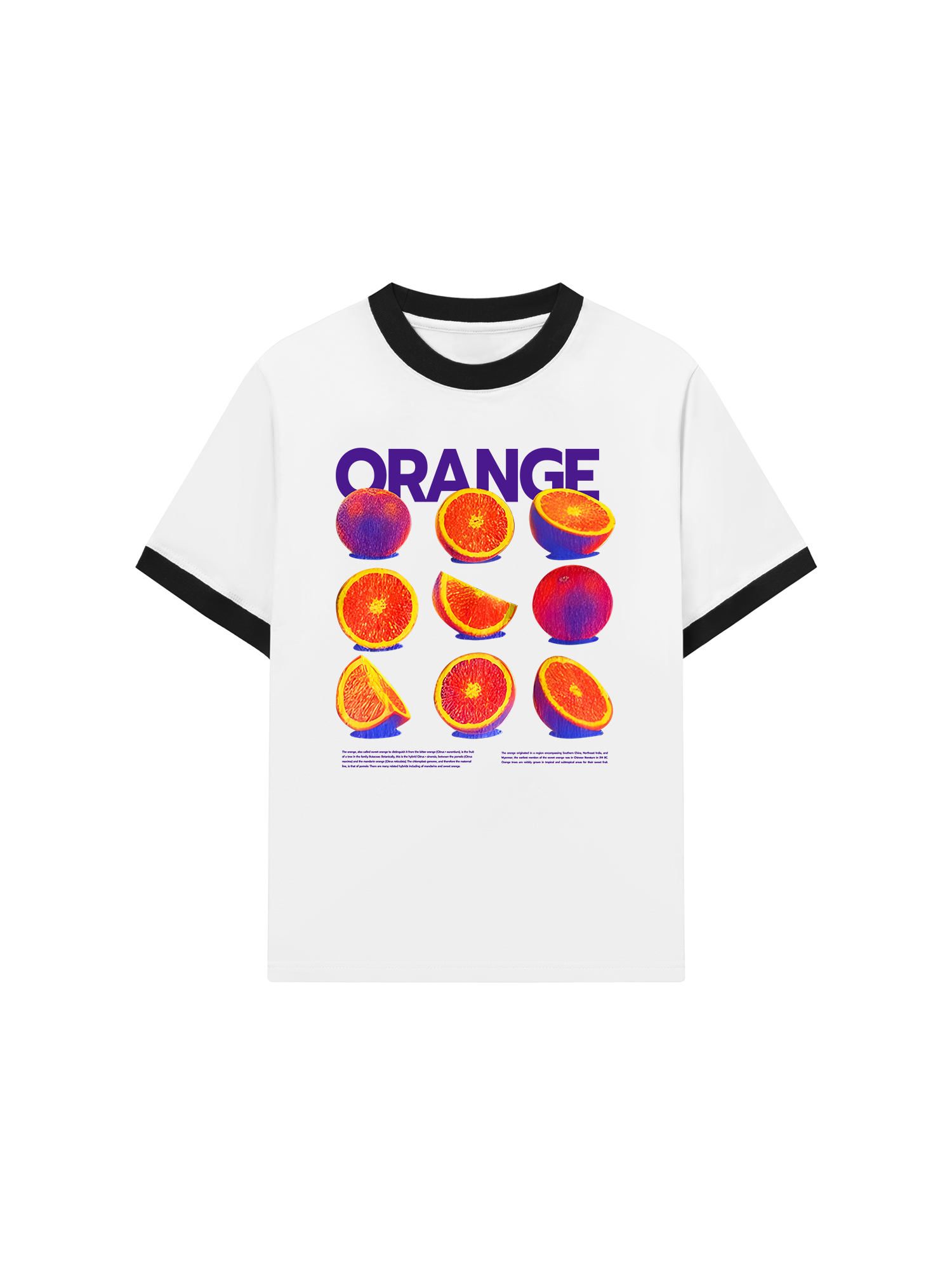 Áo Thun Ringer Relaxed Fit Tropical Orange Vitamin