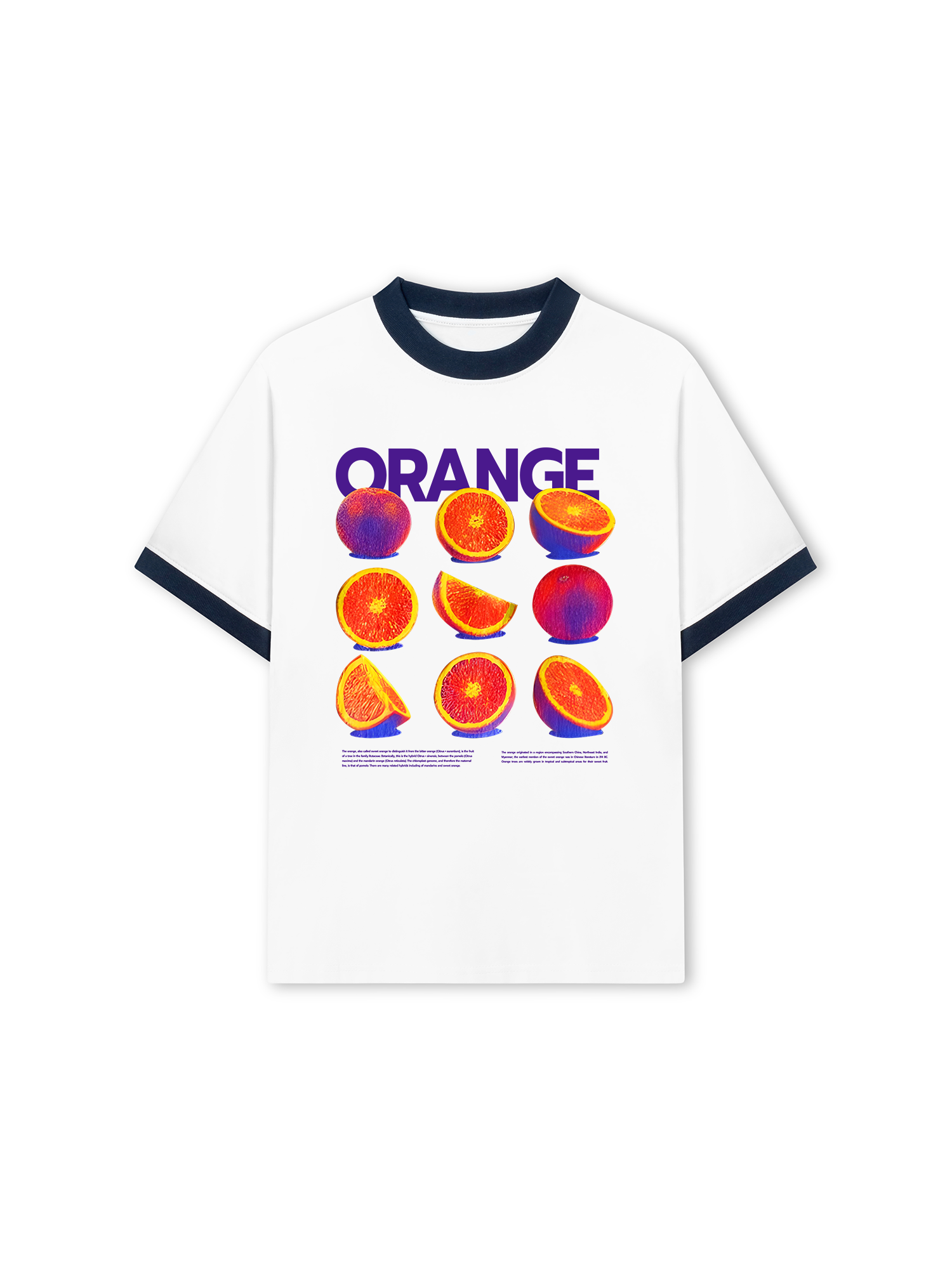 Áo Thun Ringer Relaxed Fit Tropical Orange Vitamin