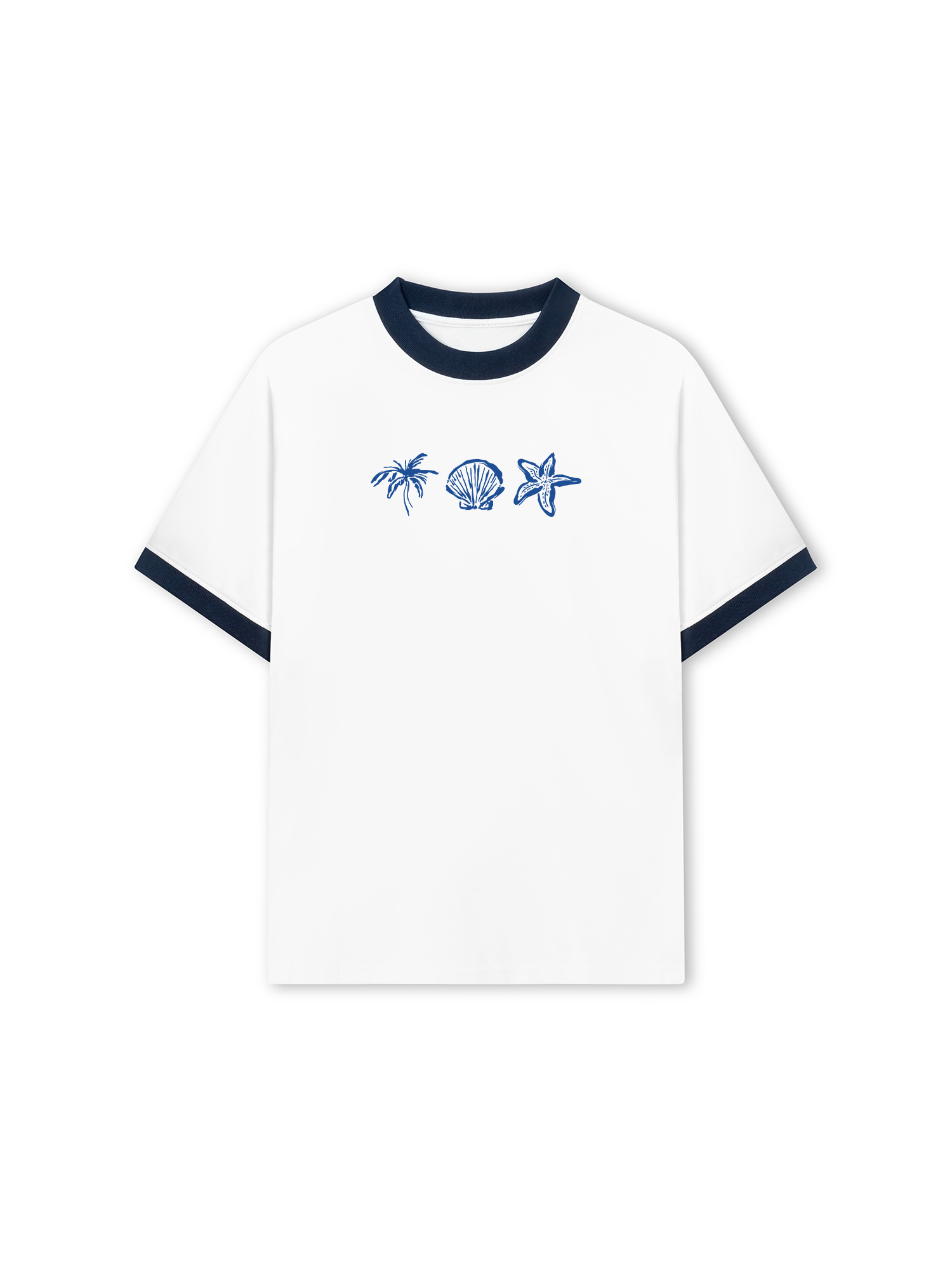 Áo Thun Ringer Relaxed Fit Tropical Sea You Soon