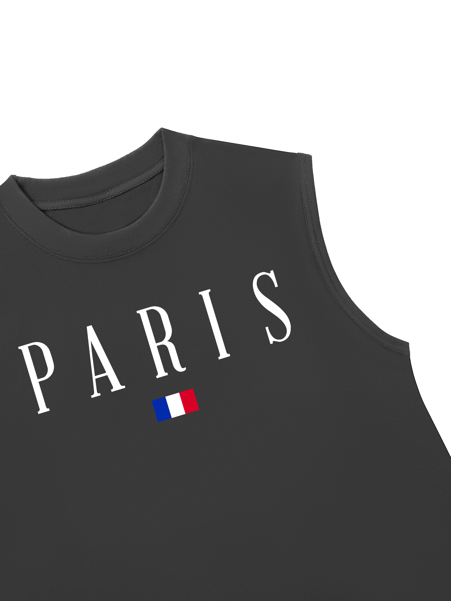Áo Ba Lỗ Relaxed Fit Paris Minimalist