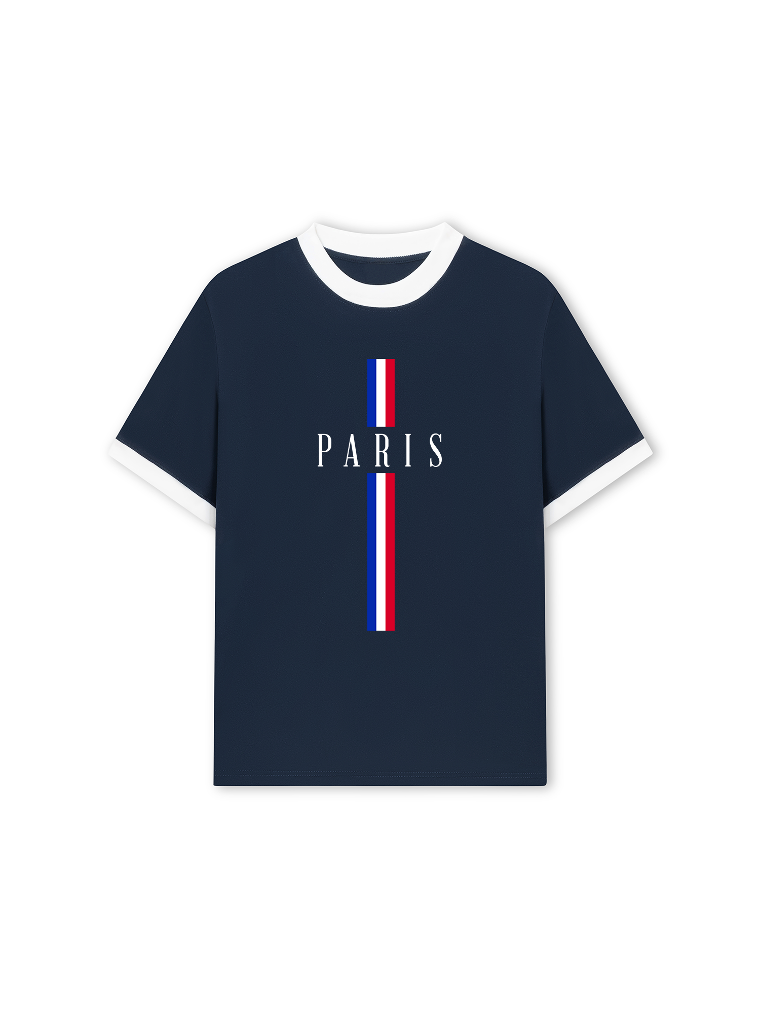 Áo Thun Ringer Relaxed Fit Paris Minimalist