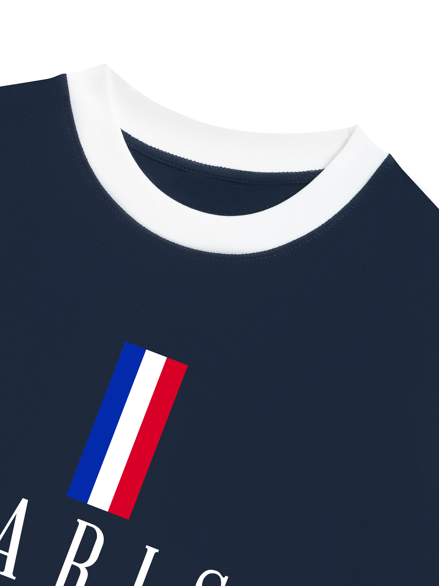Áo Thun Ringer Relaxed Fit Paris Minimalist