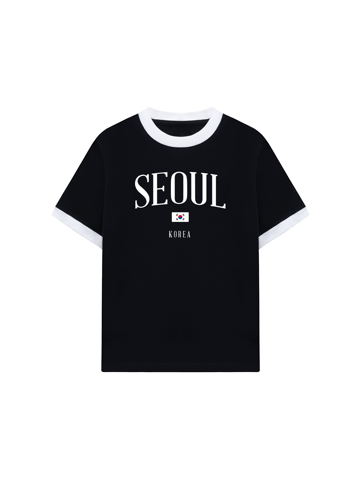 Áo Thun Ringer Relaxed Fit Seoul Korea Classic