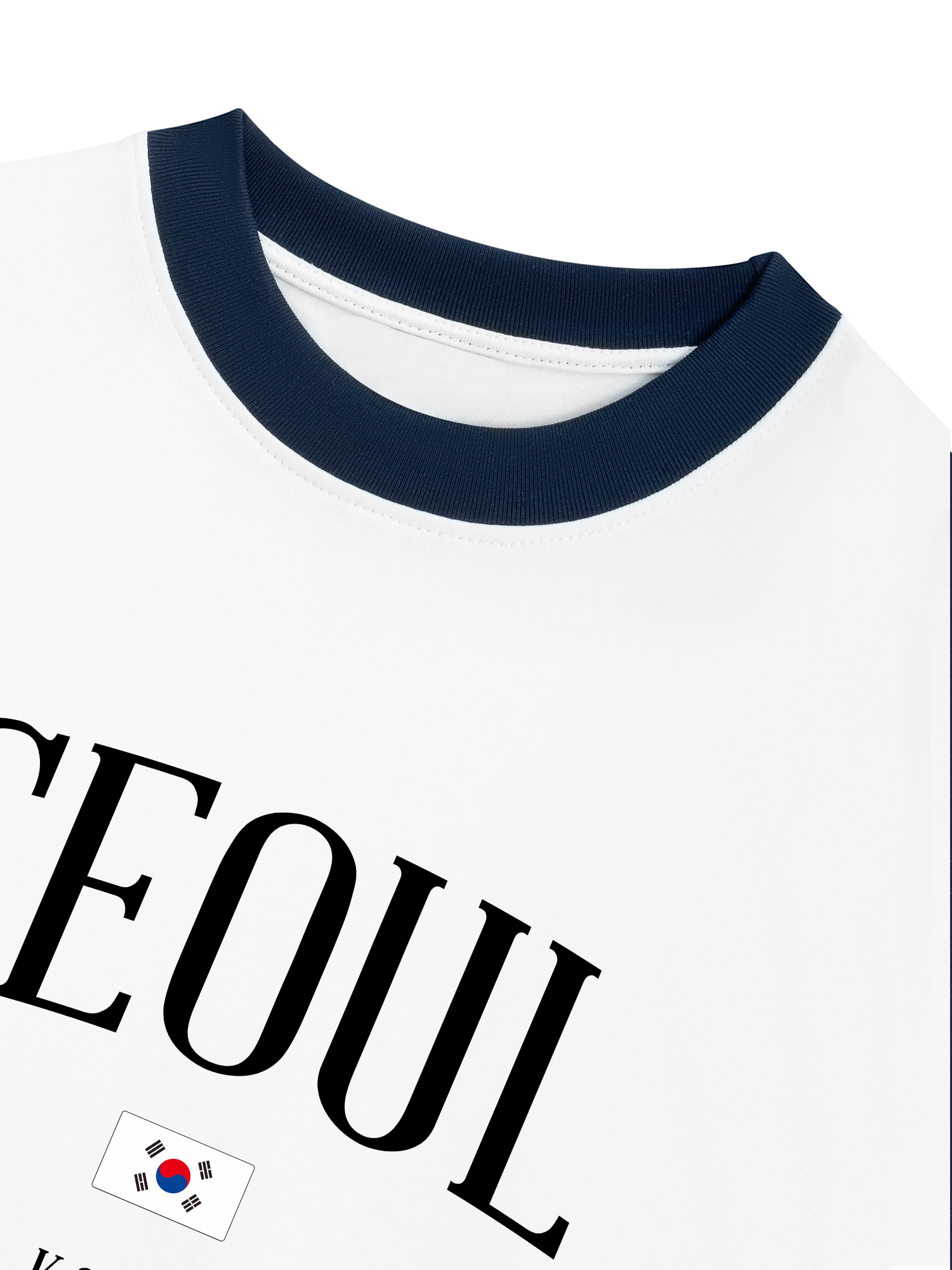 Áo Thun Ringer Relaxed Fit Seoul Korea Classic