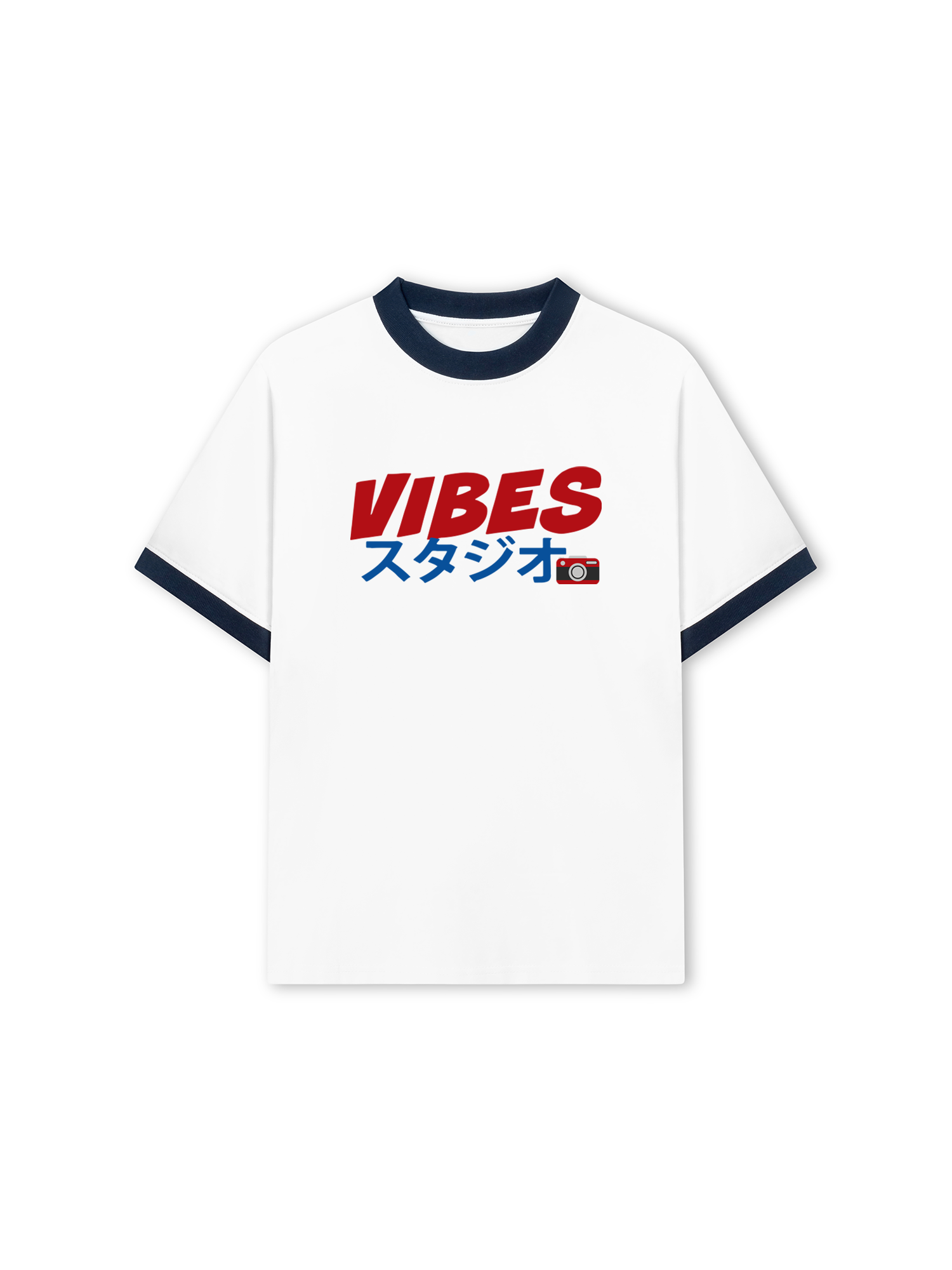 Áo Thun Ringer Relaxed Fit Vibes Japan