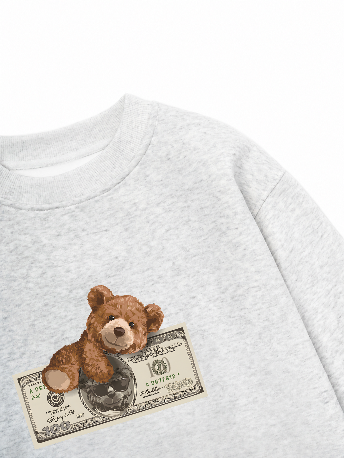 Áo Sweater Nỉ Hai Da Teddy Dolar