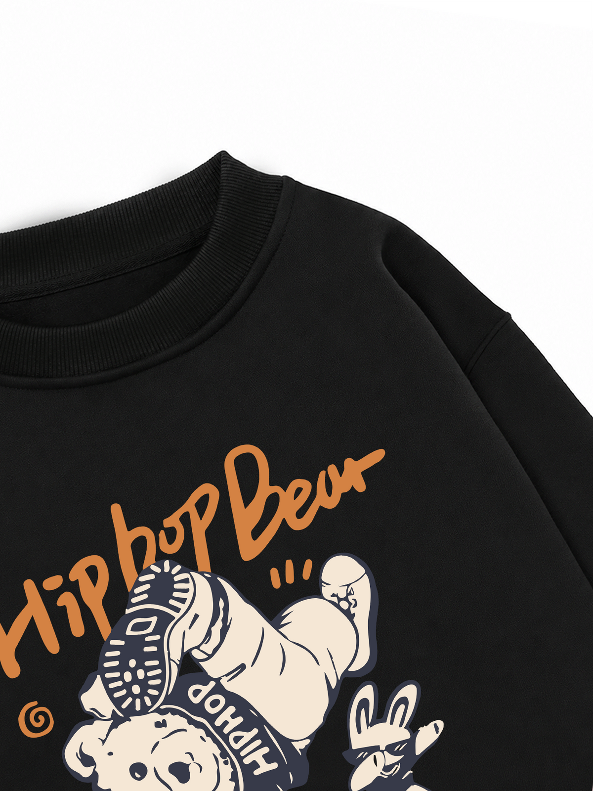 Áo Sweater Nỉ Hai Da Hip Hop Bear