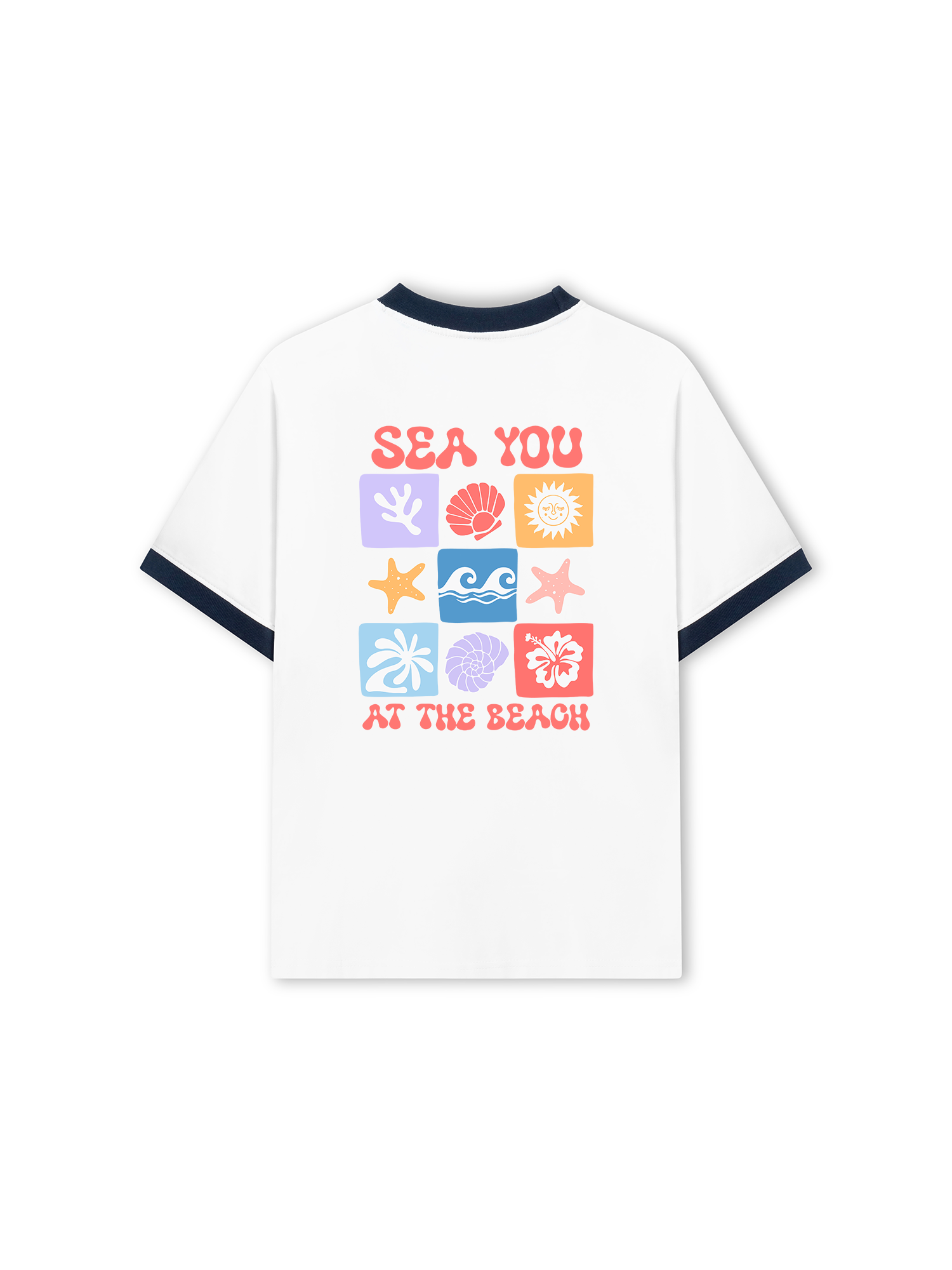 Áo Thun Ringer Relaxed Fit Sea You At The Beach