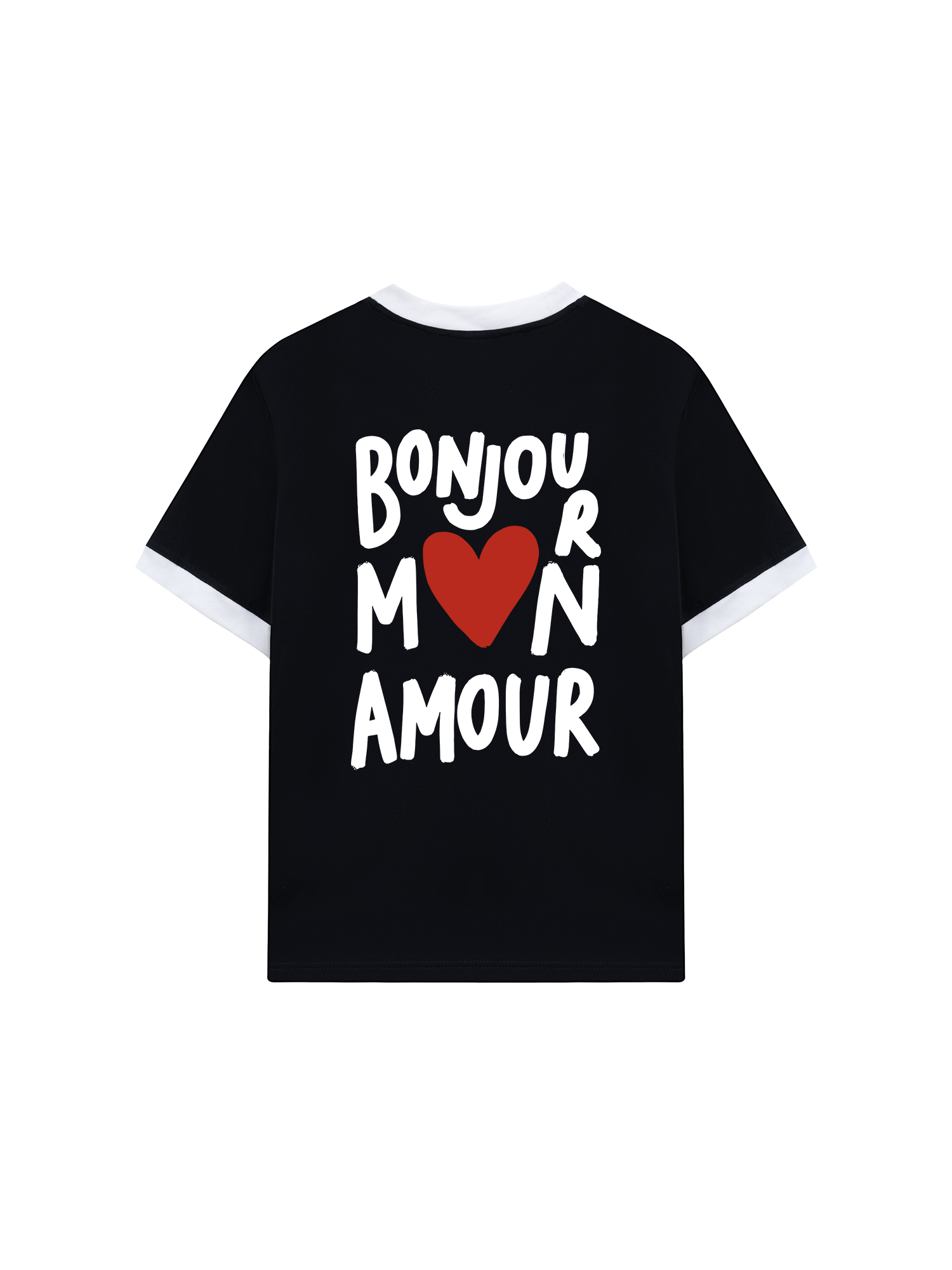 Áo Thun Ringer Relaxed Fit City Bonjour Mon Amour