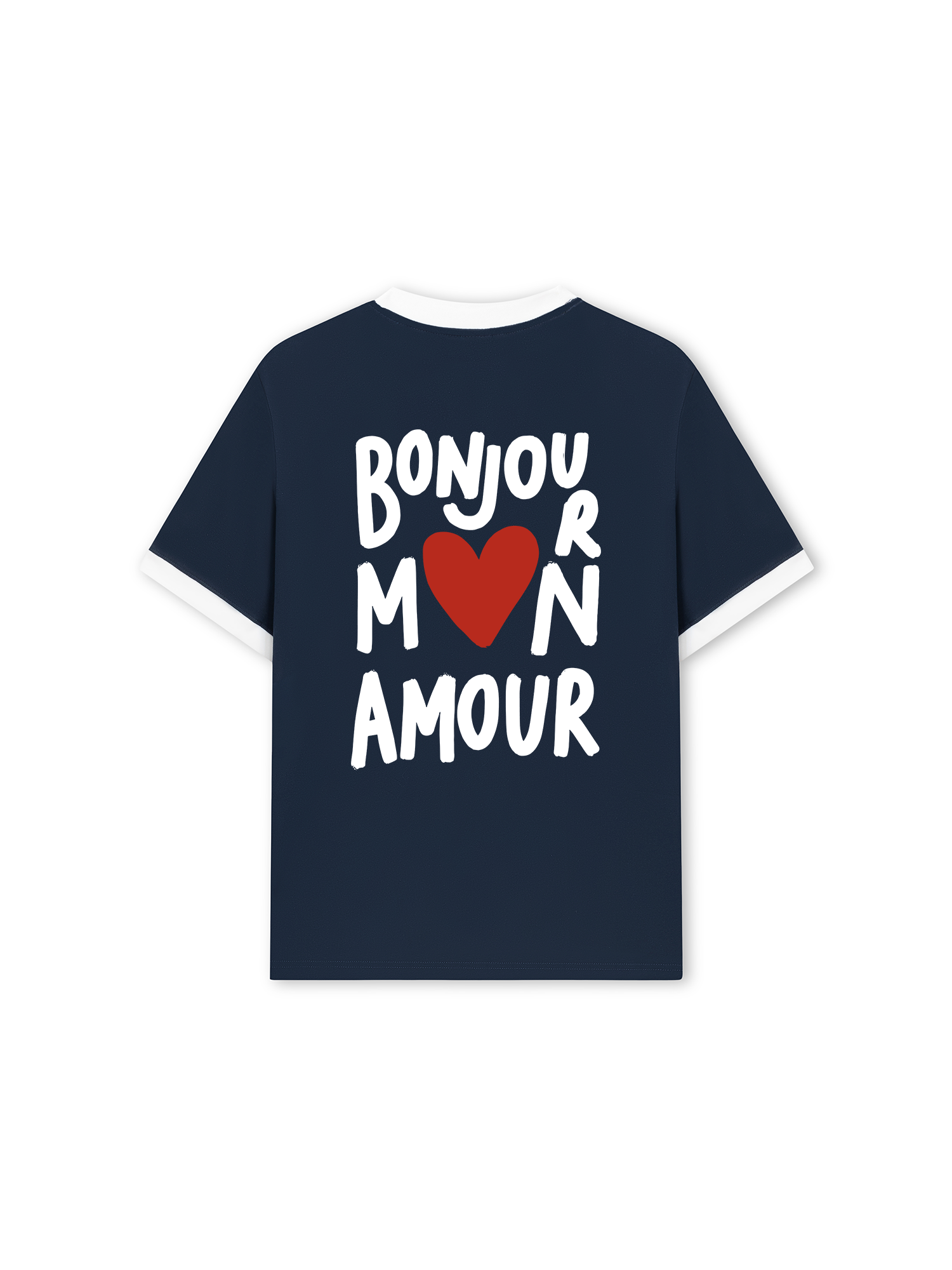 Áo Thun Ringer Relaxed Fit City Bonjour Mon Amour