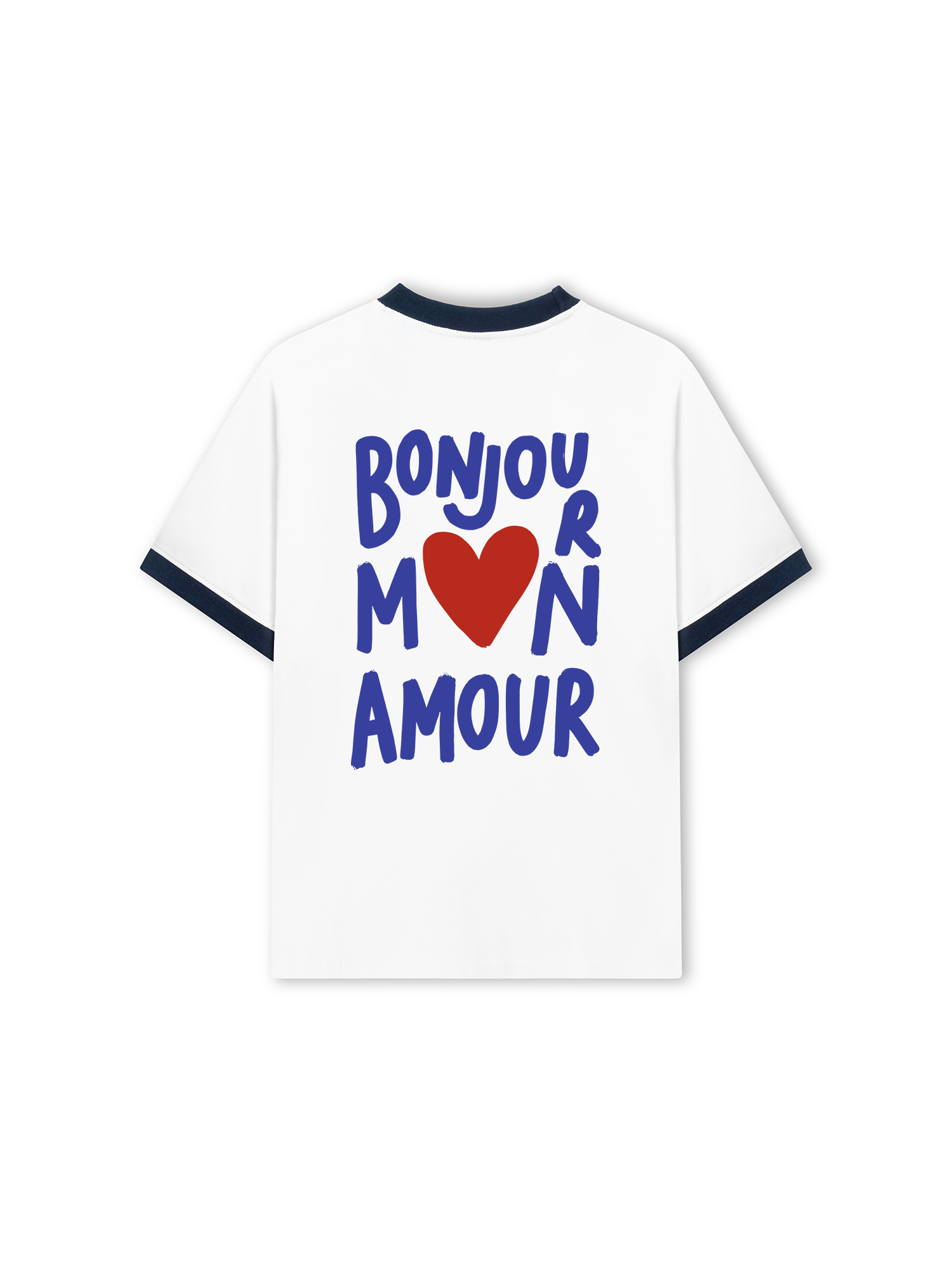Áo Thun Ringer Relaxed Fit City Bonjour Mon Amour