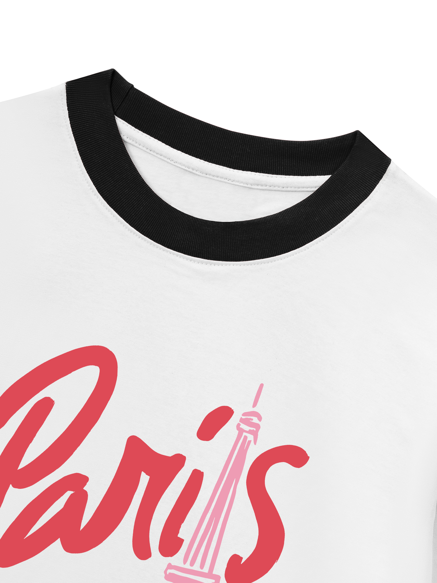 Áo Thun Ringer Relaxed Fit La Vie en Rose