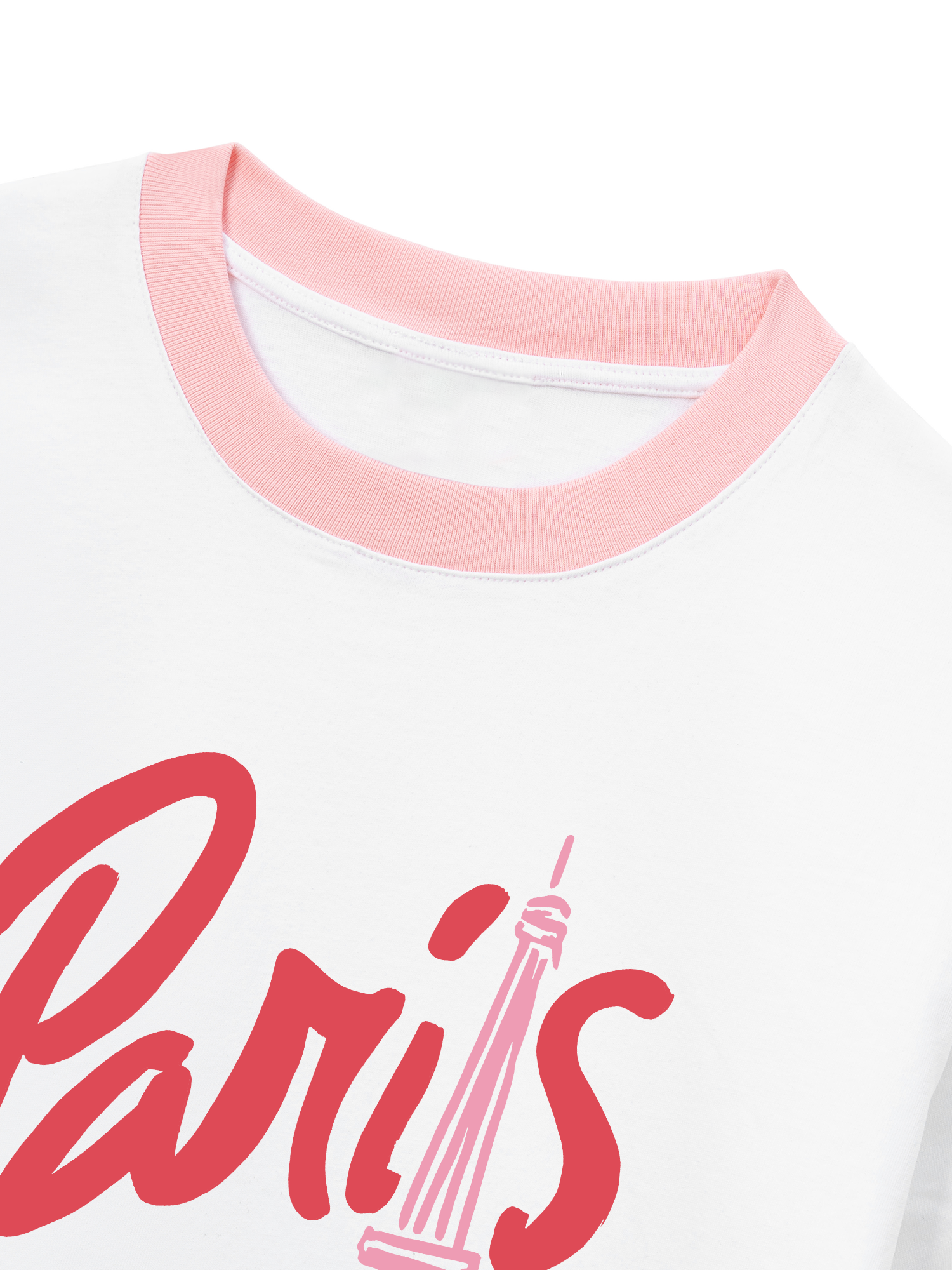 Áo Thun Ringer Relaxed Fit La Vie en Rose