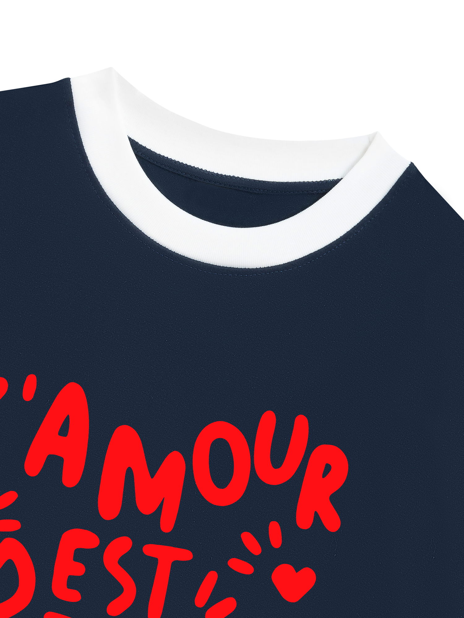 Áo Thun Ringer Relaxed Fit Lamour Est Declare