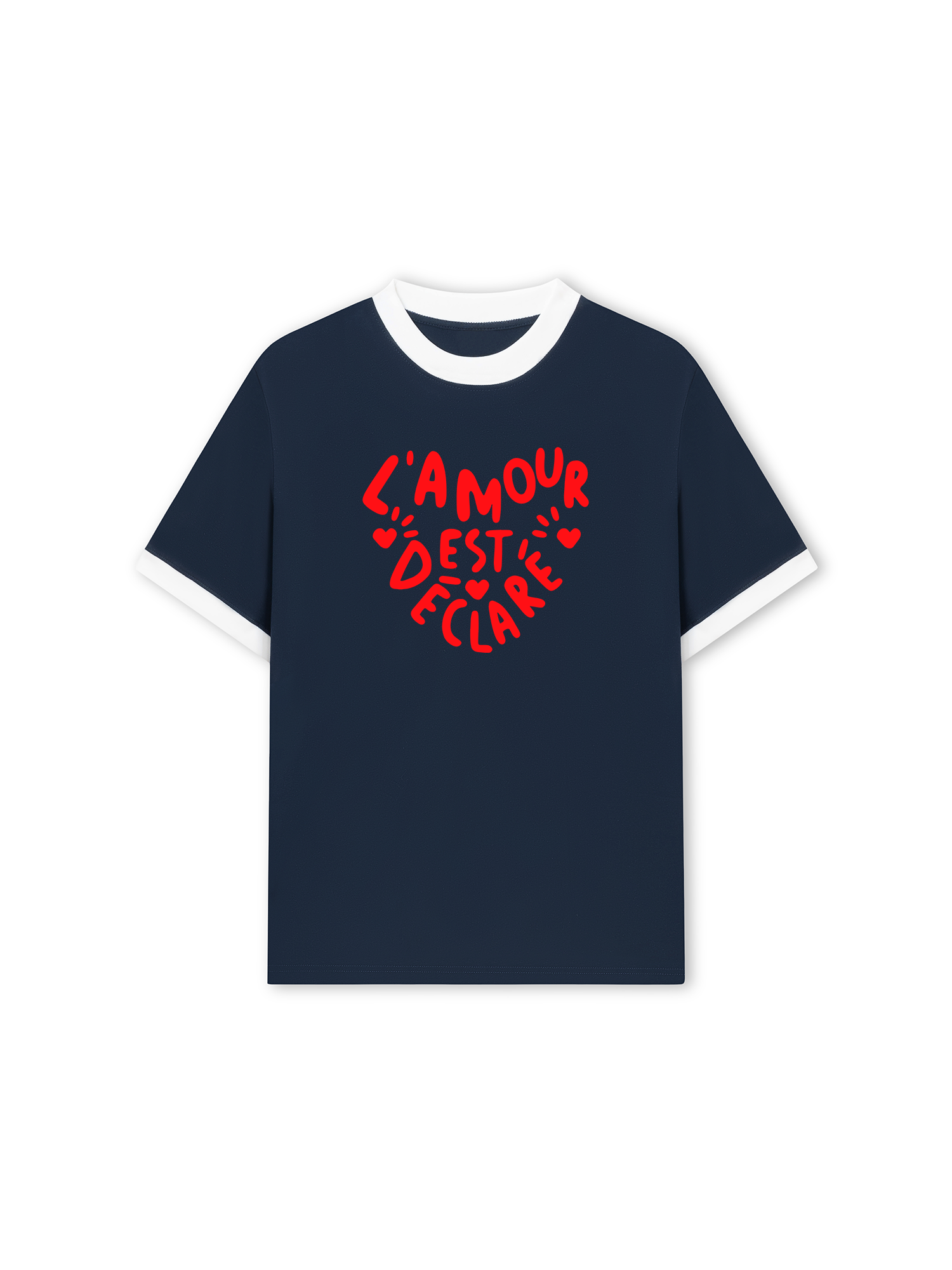 Áo Thun Ringer Relaxed Fit Lamour Est Declare