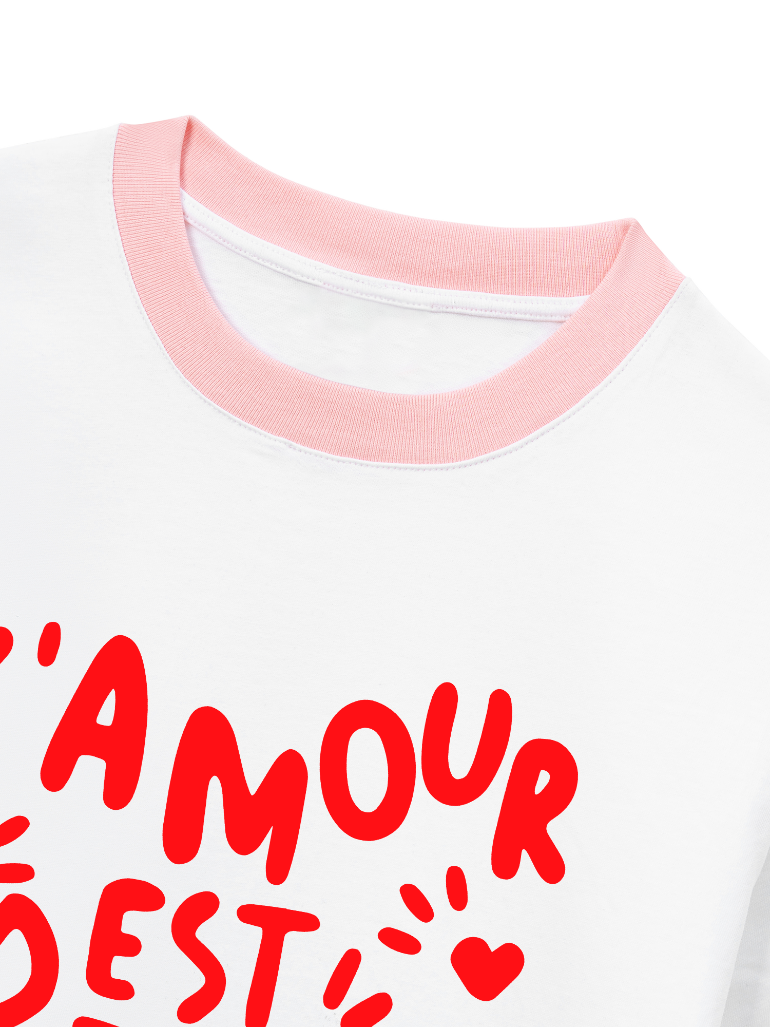 Áo Thun Ringer Relaxed Fit Lamour Est Declare