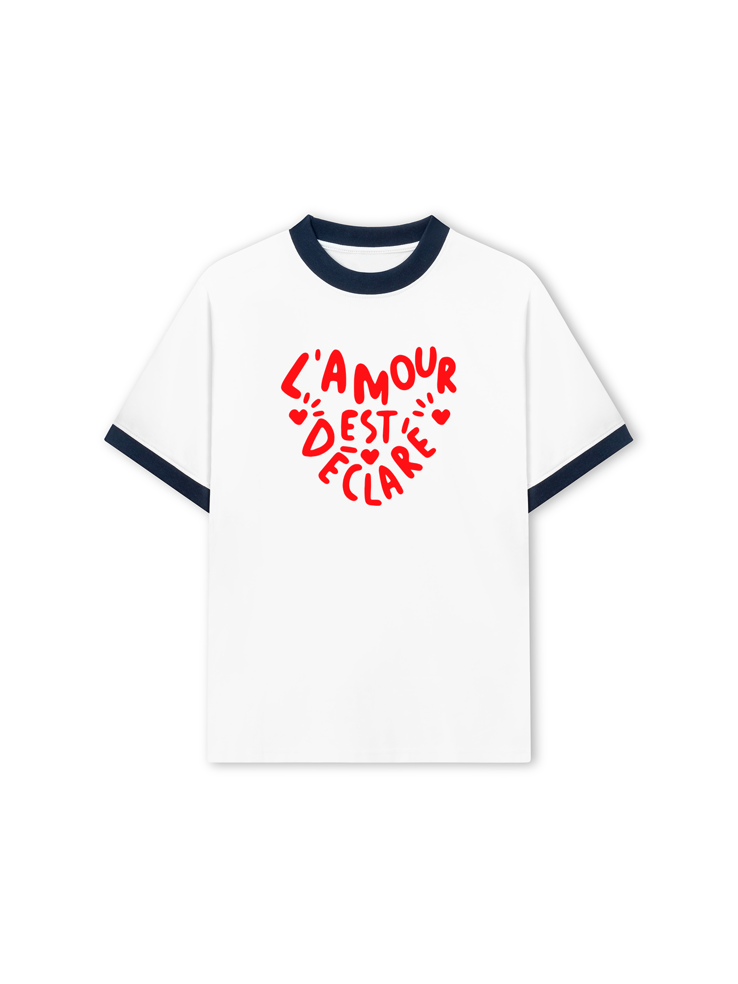 Áo Thun Ringer Relaxed Fit Lamour Est Declare