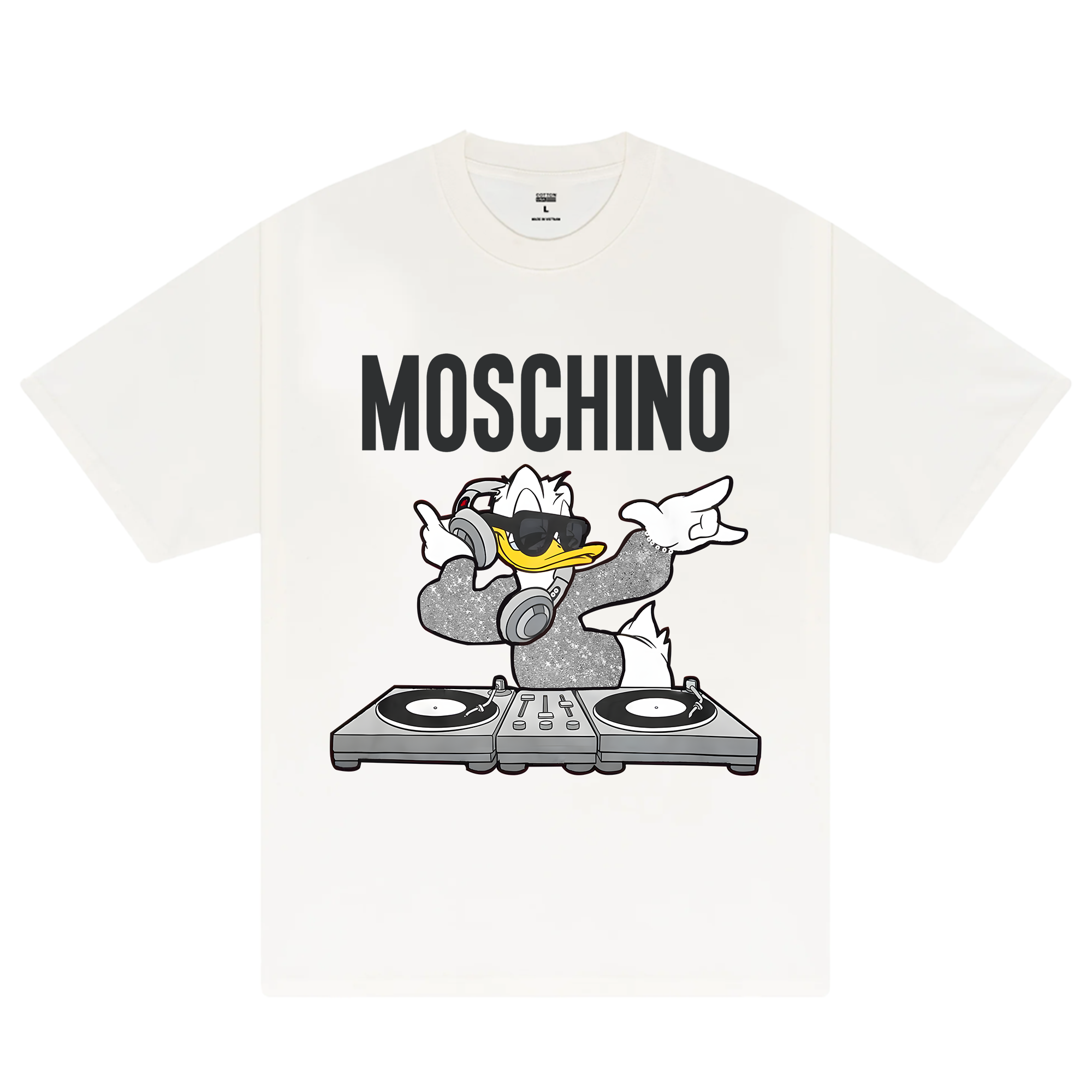 Moschino Disney Duck DJ T Shirt