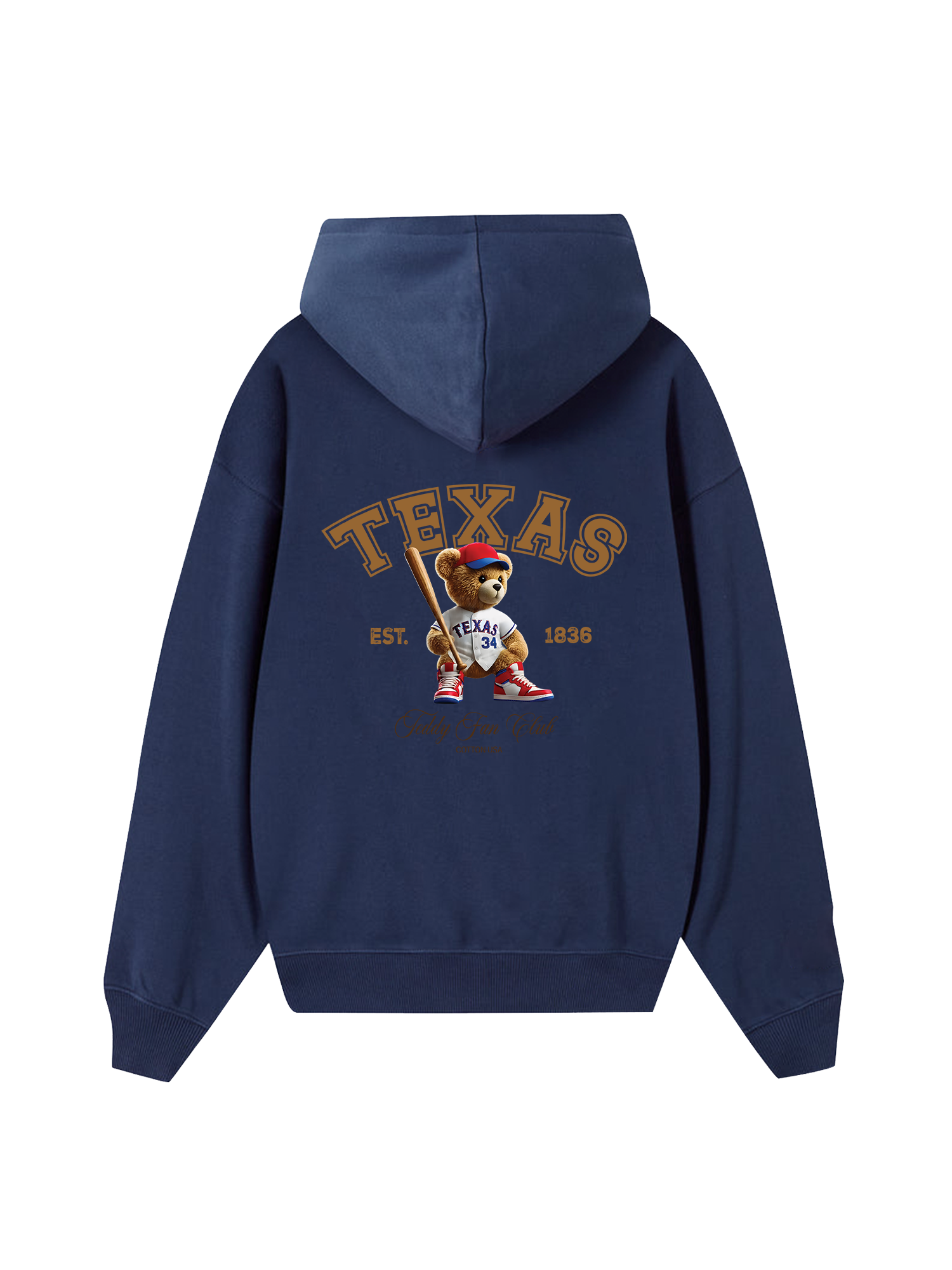 Baseball Texas Teddy Fan Club Hoodie