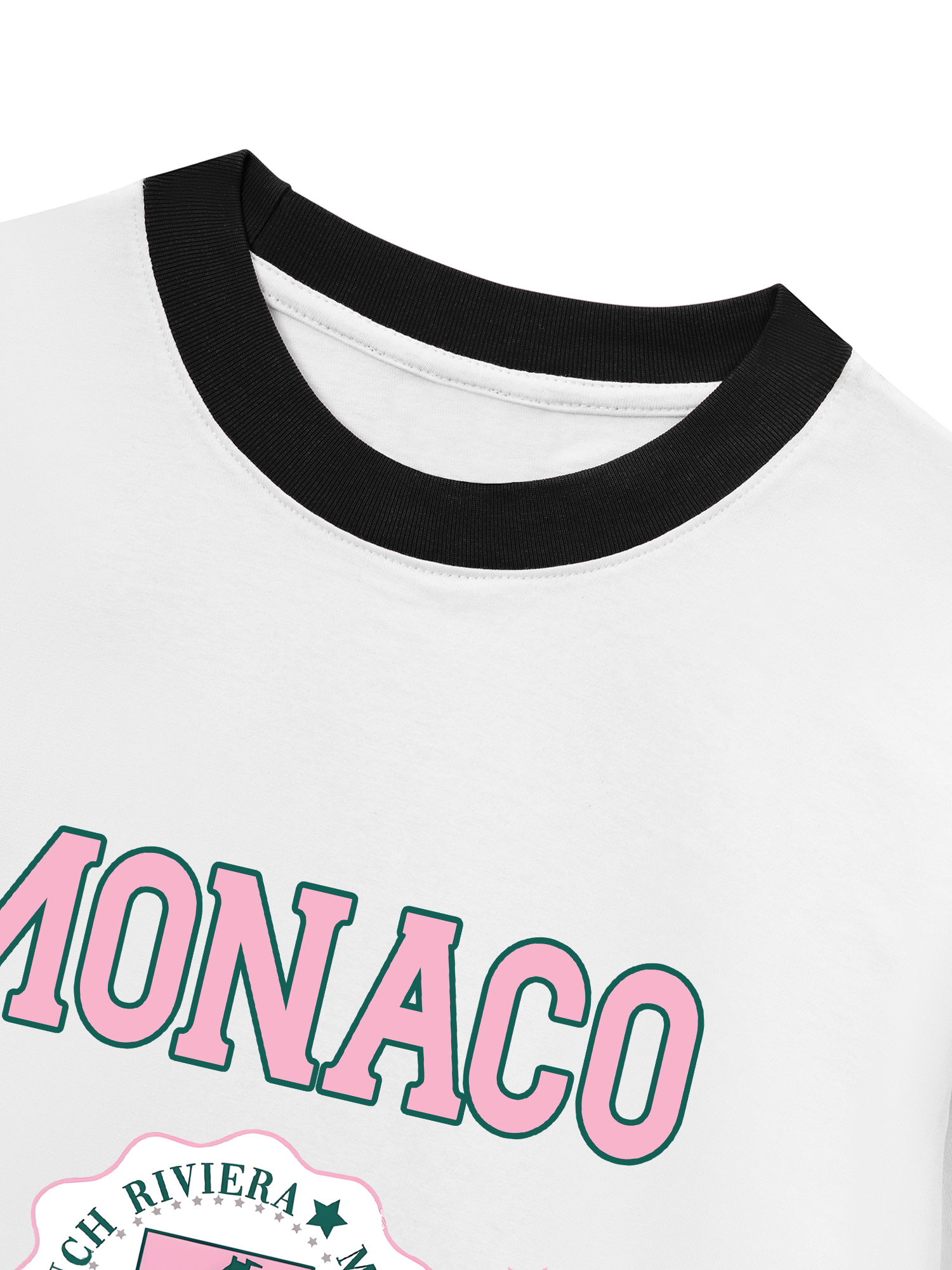 Áo Thun Ringer Relaxed Fit City Pink Monaco
