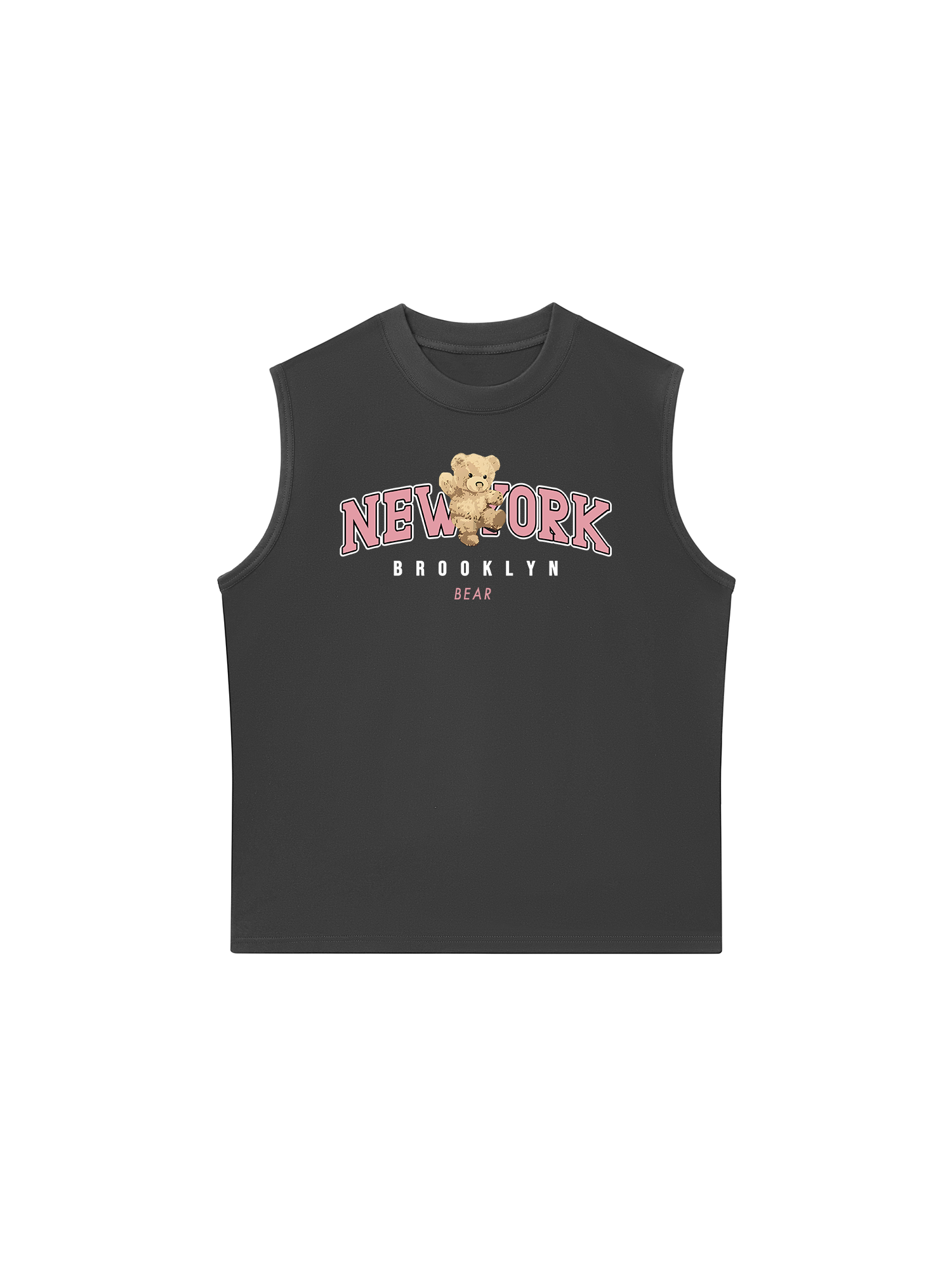 Áo Ba Lỗ Relaxed Fit City Pink New York Bear