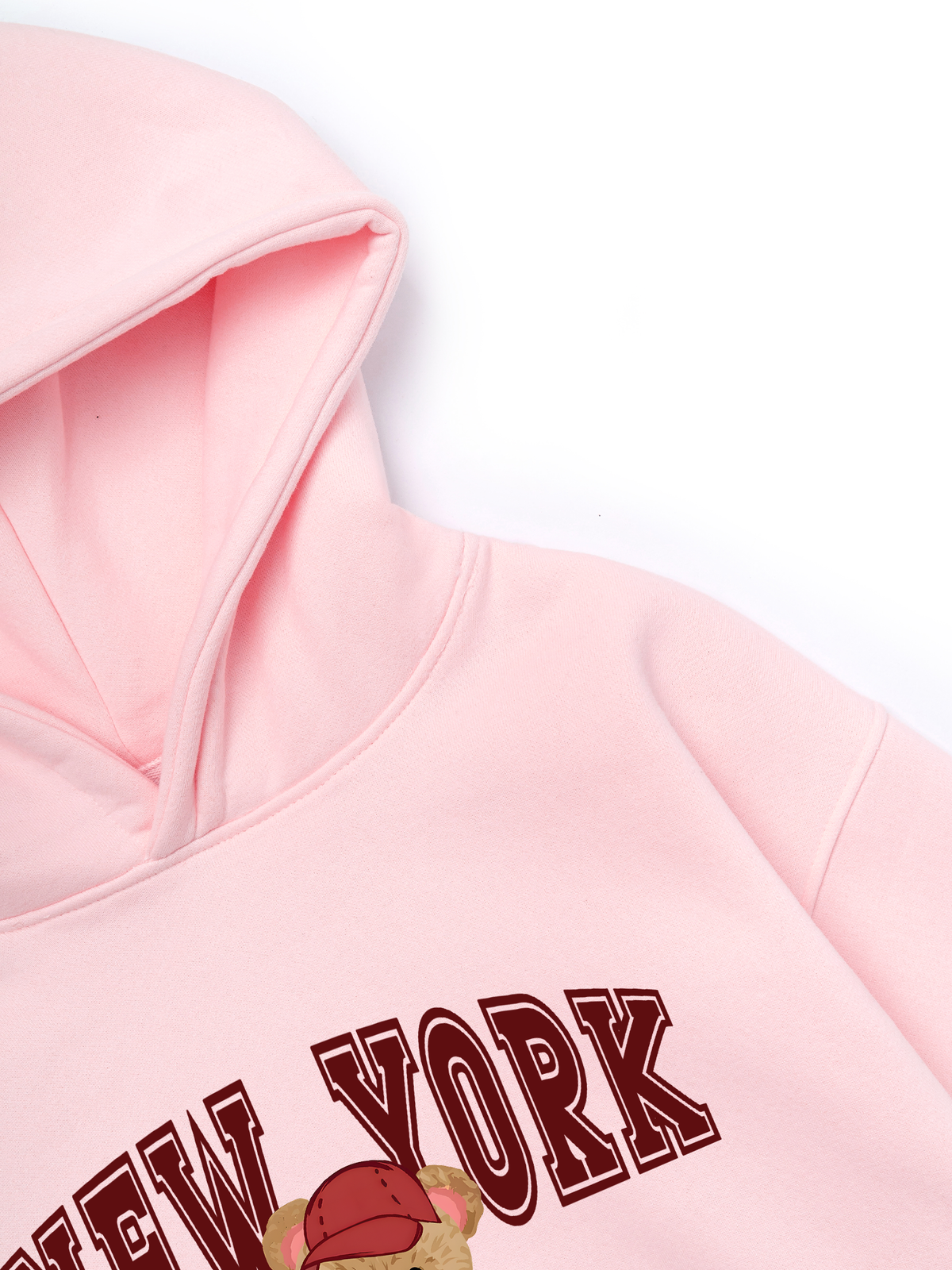 Áo Hoodie Nỉ Hai Da City New York Red Bear