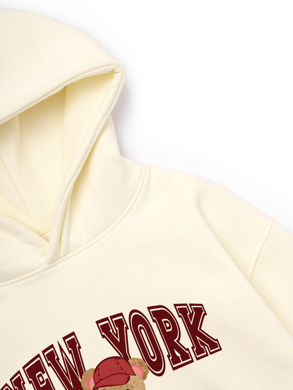 Áo Hoodie Nỉ Hai Da City New York Red Bear