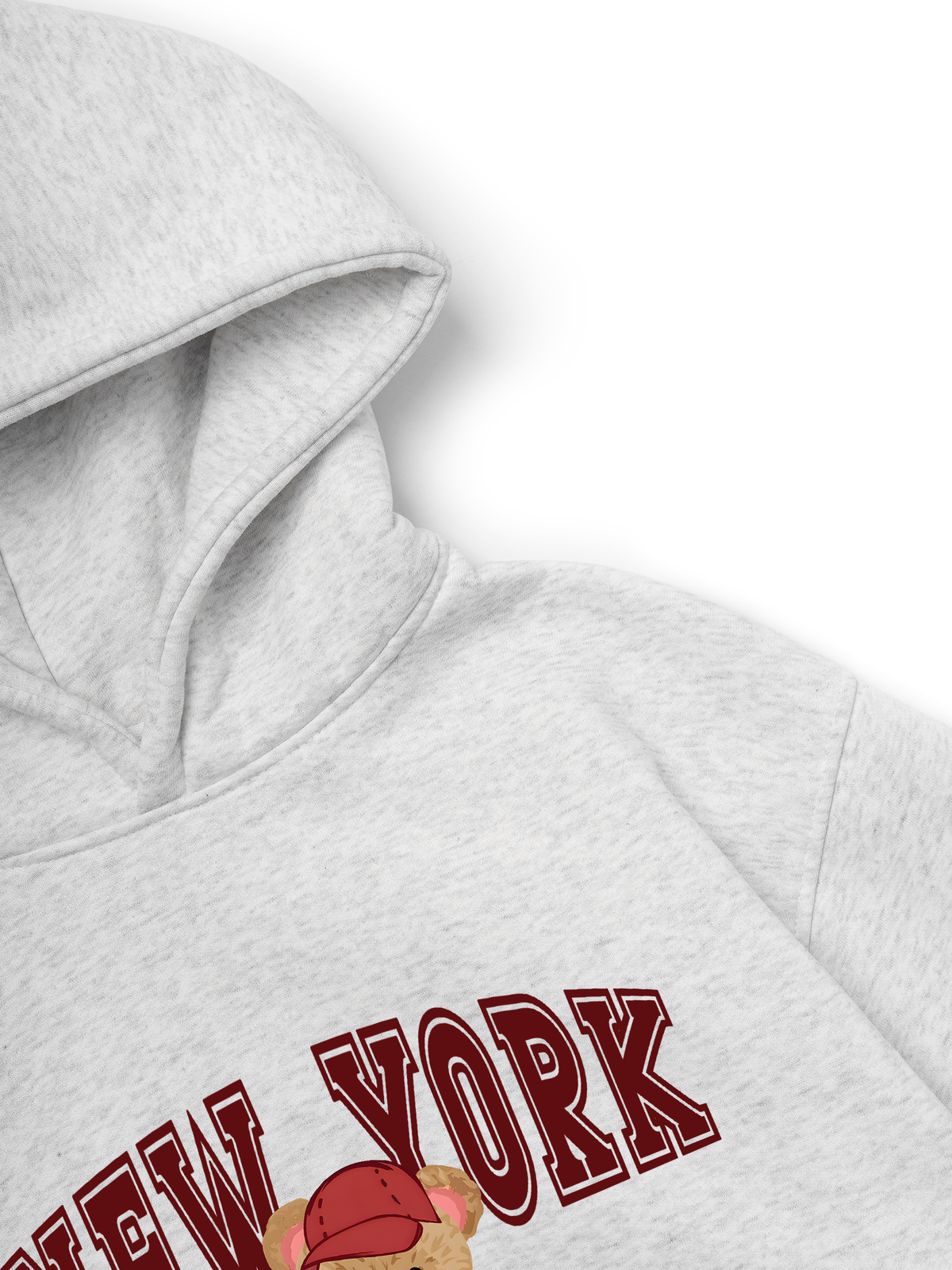 Áo Hoodie Nỉ Hai Da City New York Red Bear
