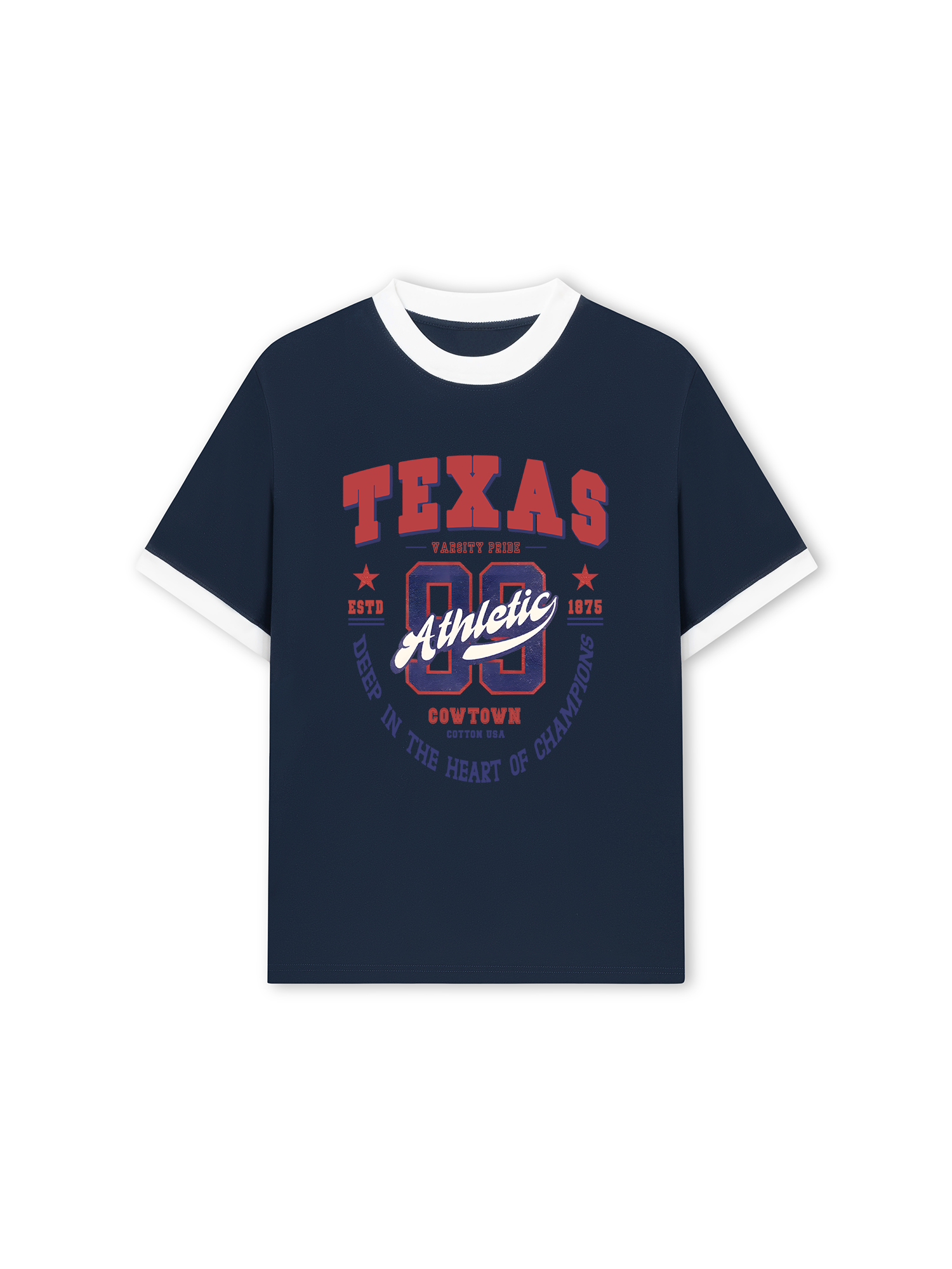 Áo Thun Ringer Relaxed Fit City Texas