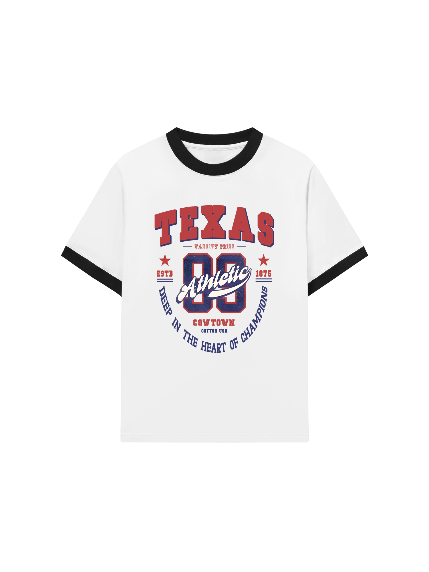 Áo Thun Ringer Relaxed Fit City Texas