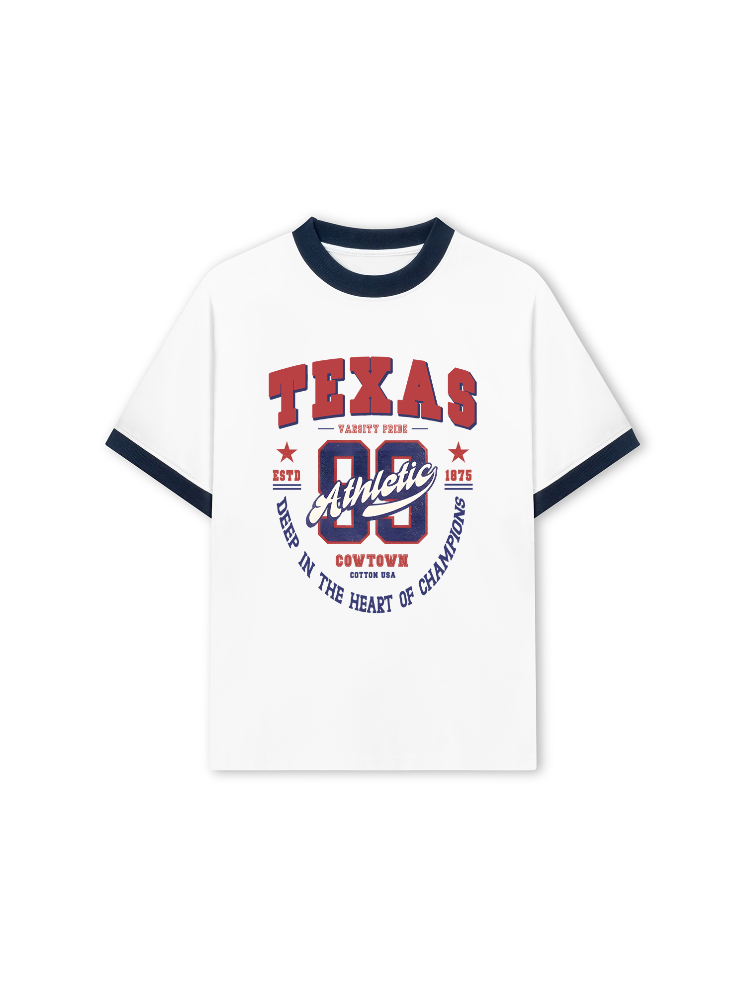 Áo Thun Ringer Relaxed Fit City Texas